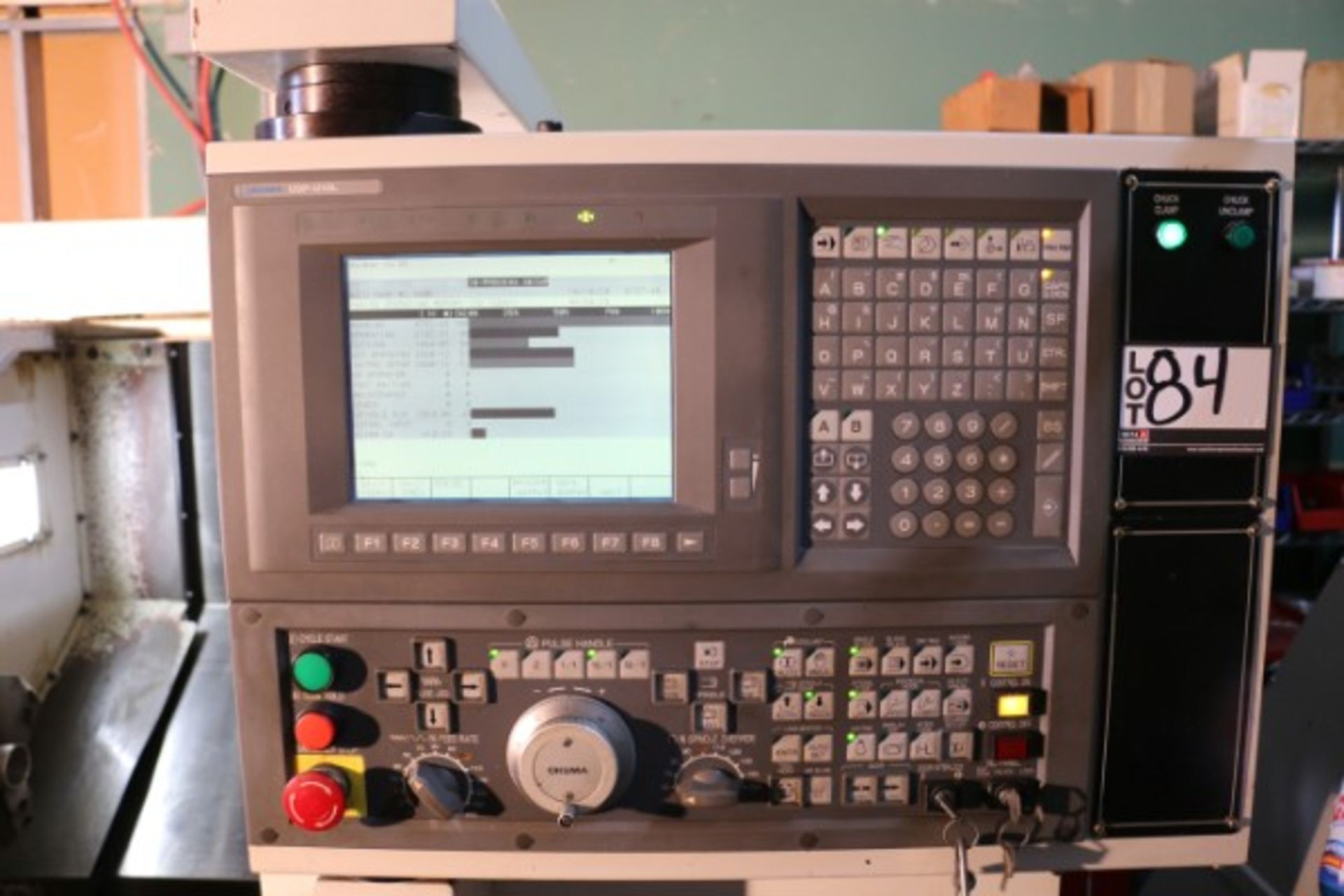 OKUMA ES-L8 2-AXIS CNC TURNING CENTER, OKUMA OSP U-10L CONTROL S/N C1211, 1,464 Cut Hours, New 2004 - Image 7 of 9