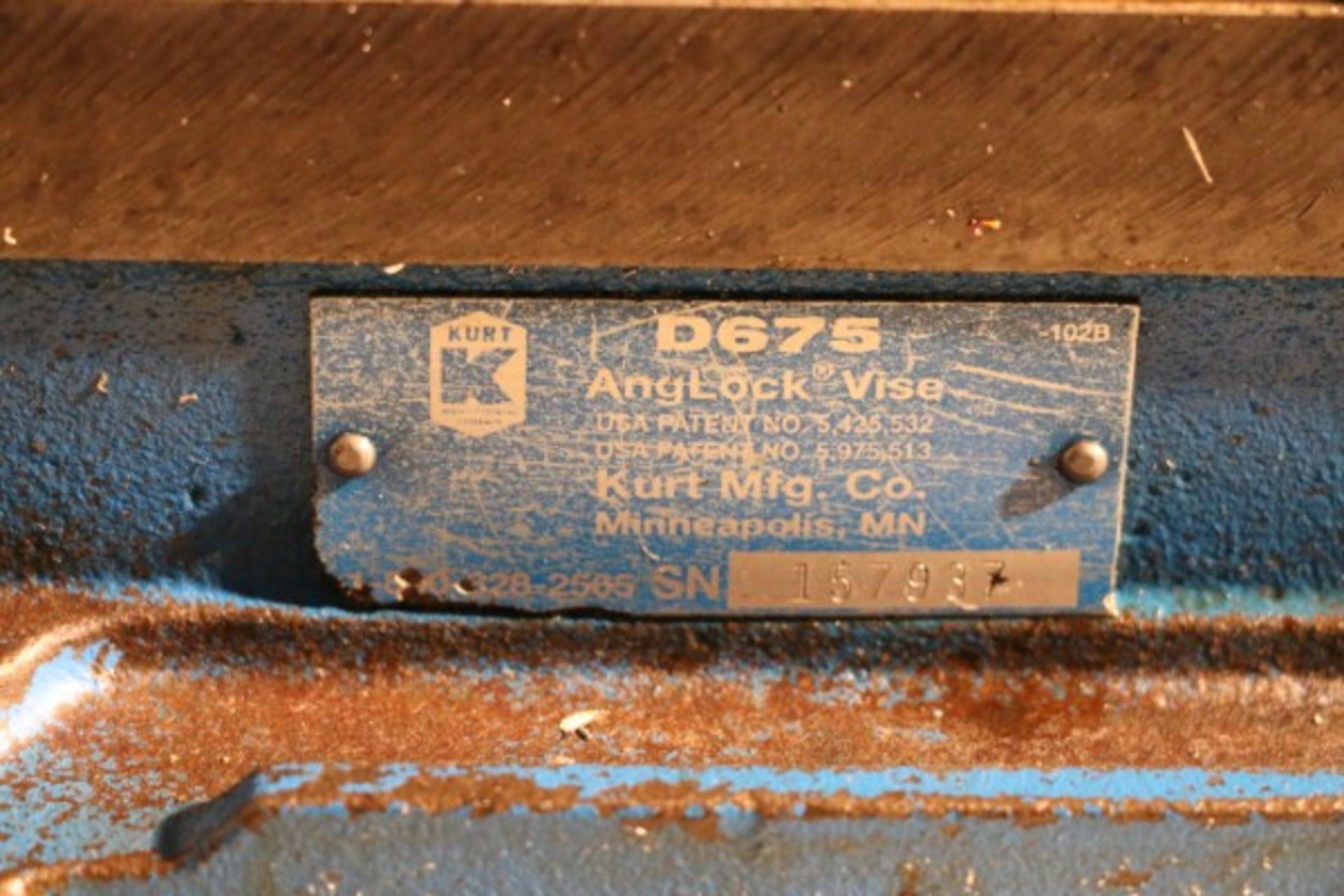 Kurt D675 6" Mill Vise, S/N 157937 - Image 4 of 4