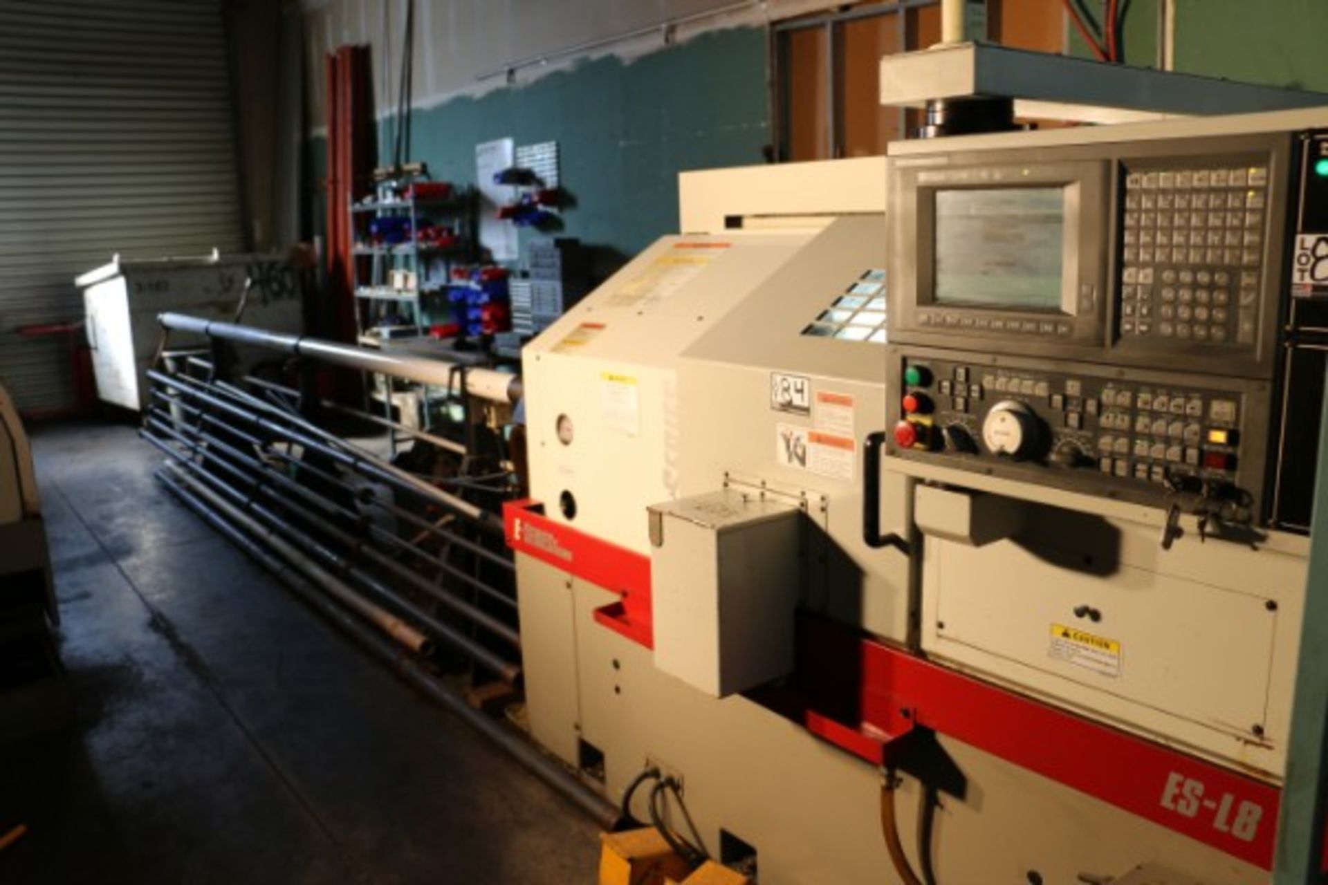 OKUMA ES-L8 2-AXIS CNC TURNING CENTER, OKUMA OSP U-10L CONTROL S/N C1211, 1,464 Cut Hours, New 2004 - Image 2 of 9