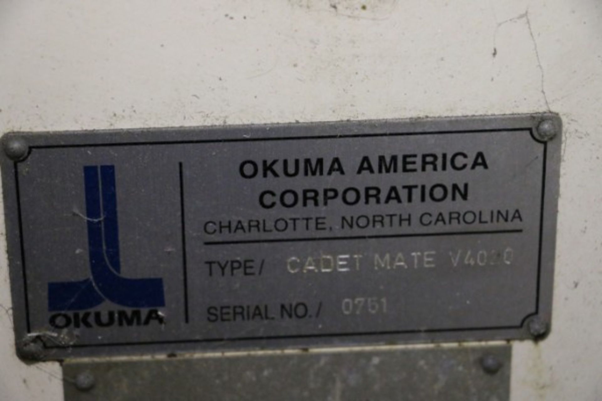 OKUMA MODEL CADET MATE V-4020, OKUMA OSP-700M CONTROL, S/N 0751, 8,569 Cutting Hours, New 1998 - Image 10 of 10