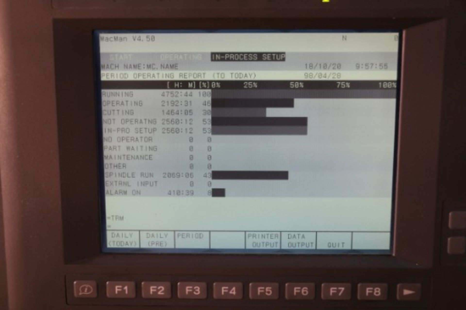 OKUMA ES-L8 2-AXIS CNC TURNING CENTER, OKUMA OSP U-10L CONTROL S/N C1211, 1,464 Cut Hours, New 2004 - Image 8 of 9