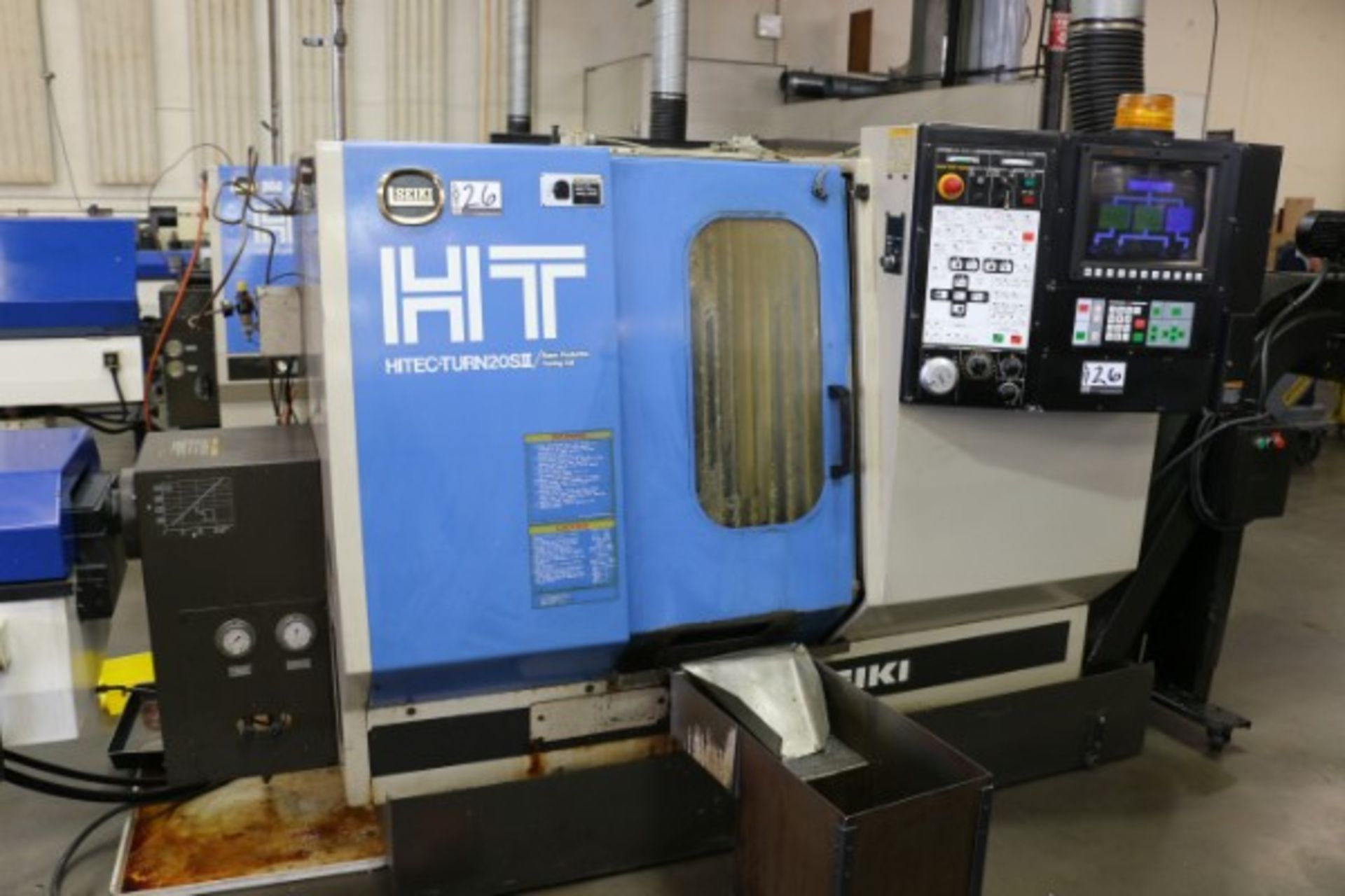 Hitachi Seiki HT-20SII, Multi Seiki ctrl, collet chuck, CC, PC, KV trrt, S/N HTS-2217HL