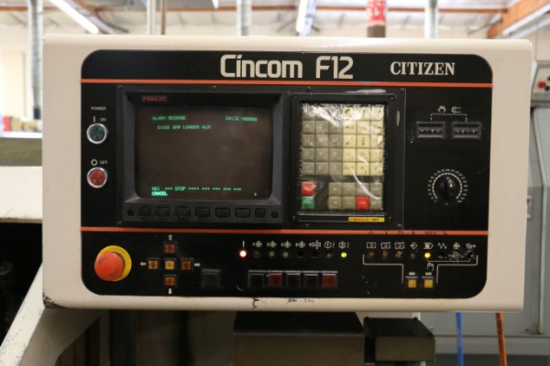 Citzen F-12 CNC Swiss, Fanuc 10T, S/N 2328, New 1986 - Image 7 of 8
