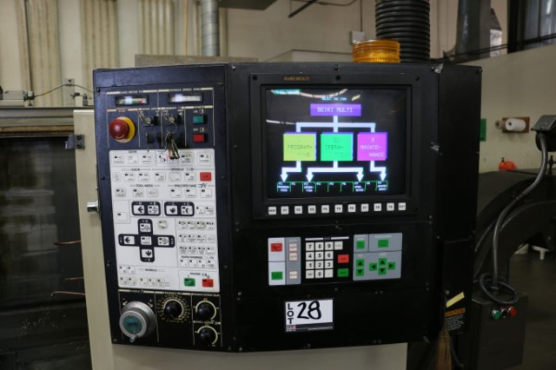 Hitachi Seiki HT-20SII, Multi Seiki ctrl, collet chuck, CC, PC, KV trrt, S/N HTS-2390HL - Image 12 of 13