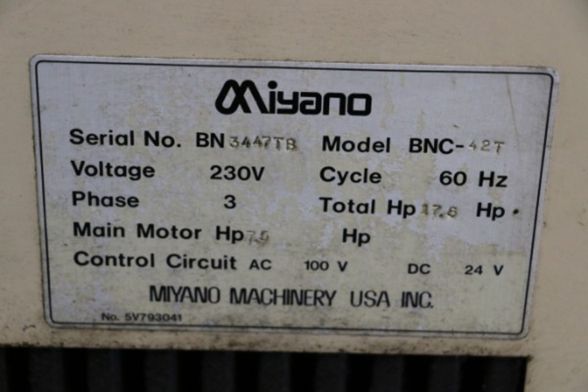 Miyano BNC-42T, Fanuc 0T, CC, S/N BN3447TB - Image 14 of 14