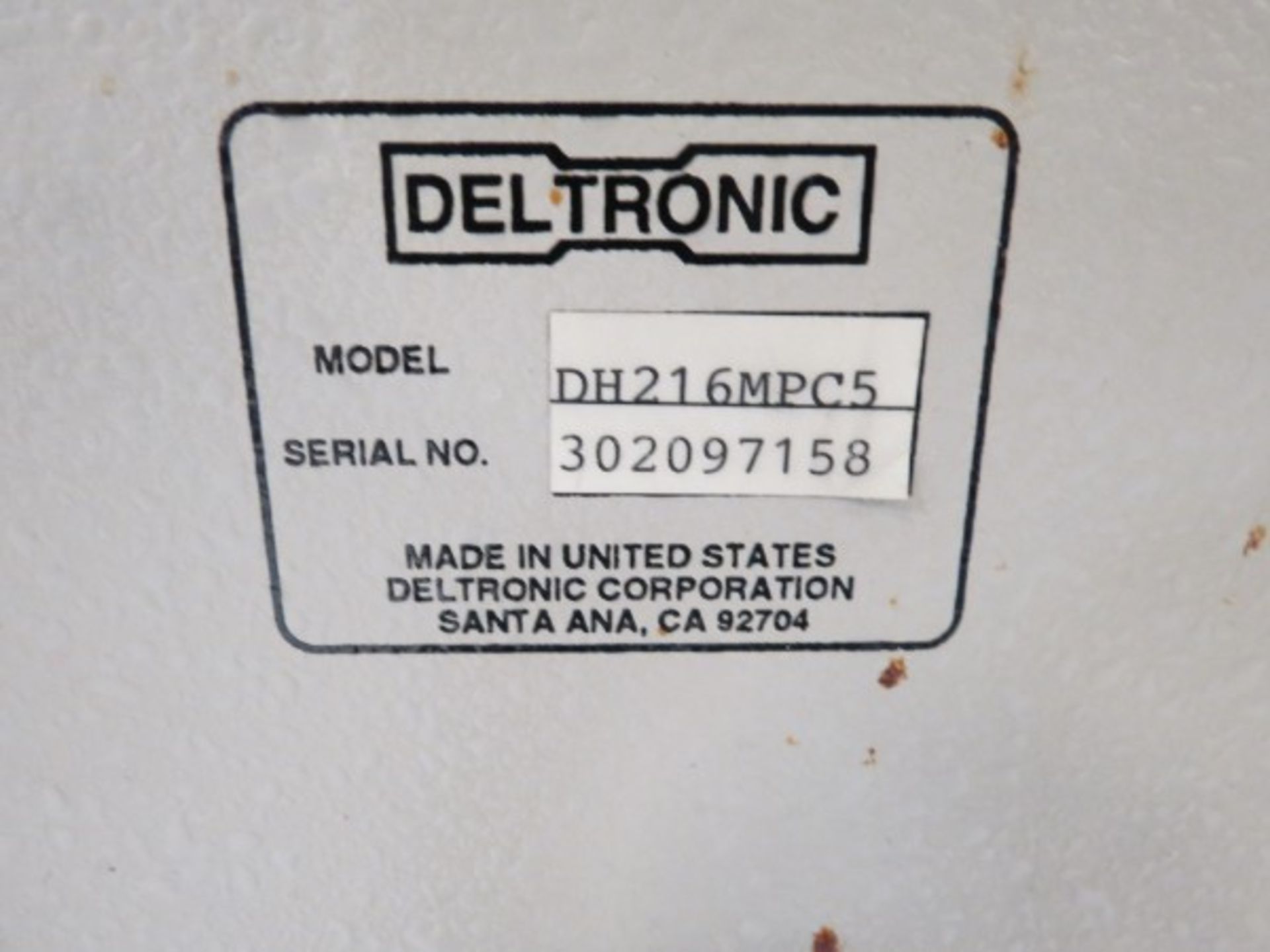 Deltronic DH216 16" Comparator, 50x magnifying lens, with DRO, S/N 302097158 - Image 4 of 4