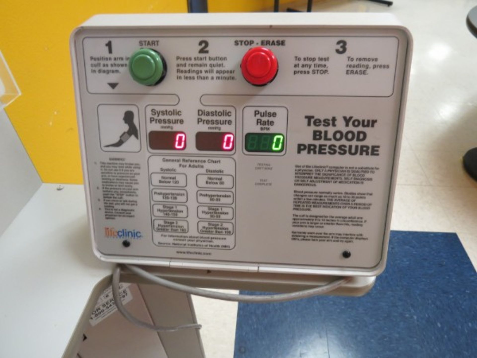 Life Clinic Health Station Blood Pressure Monitor - Image 3 of 4