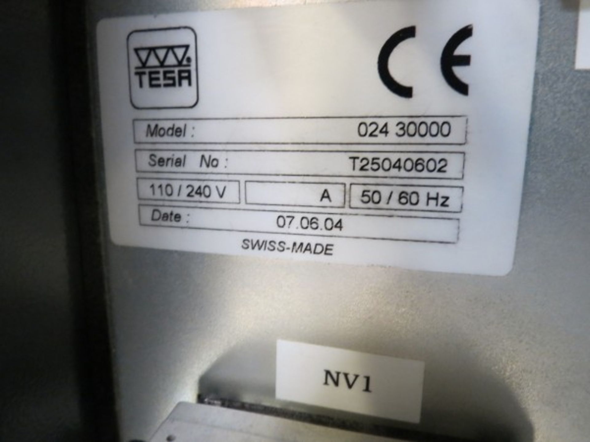 Tesa Scan 25 Optical Profile Measurement Machines, S/N TS25040602, New 2004 - Image 4 of 4