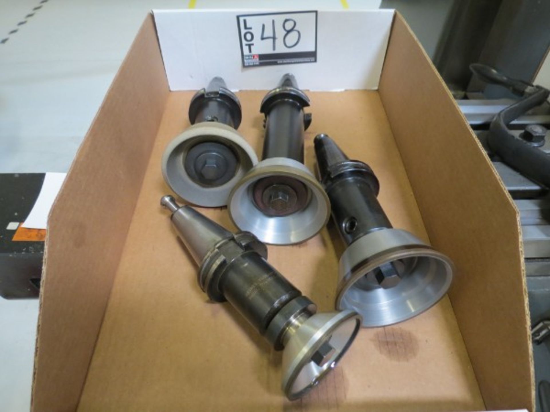 Assorted Cat40 Tool Holders with Diamond Grinding Wheels - Image 2 of 2