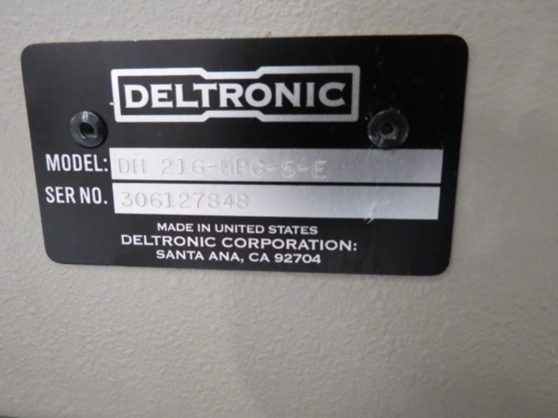 Deltronic DH216 16" Comparator, 50x magnifying lens, with DRO, S/N 306127848 - Image 5 of 5