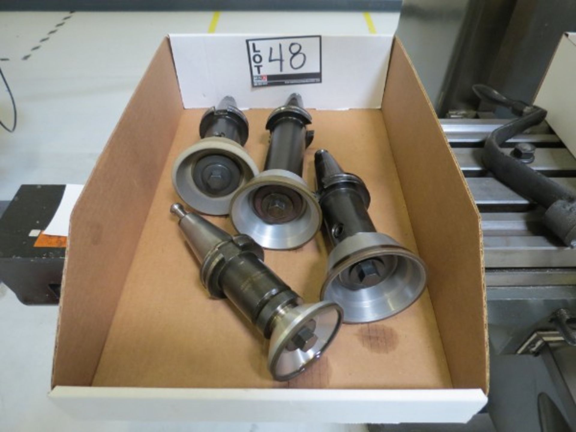 Assorted Cat40 Tool Holders with Diamond Grinding Wheels