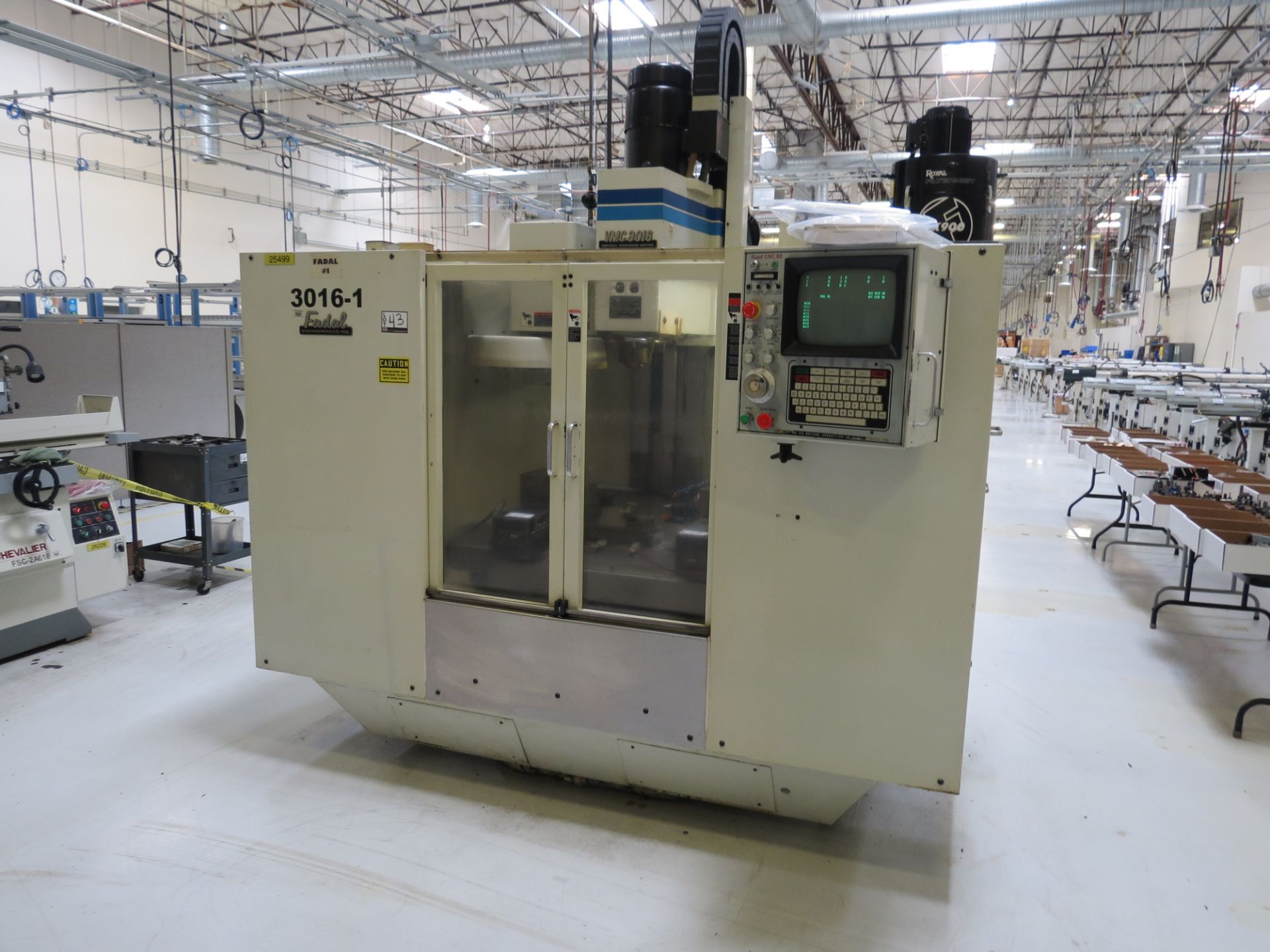 Fadal VMC-3016 4 Axis Vertical Machining Center, 88 control, CT40, 21 ATC, New 1992 (Carlsbad, CA) - Image 3 of 5