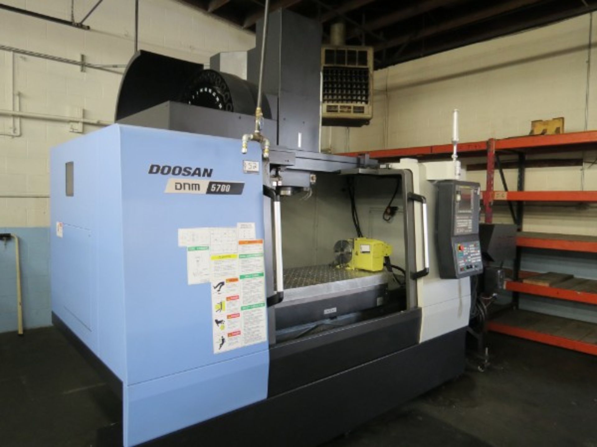 Doosan DNM 5700 4-Axis Vertical Machining Center, Fanuc control, 12K rpm, 30 Tools, New 2017