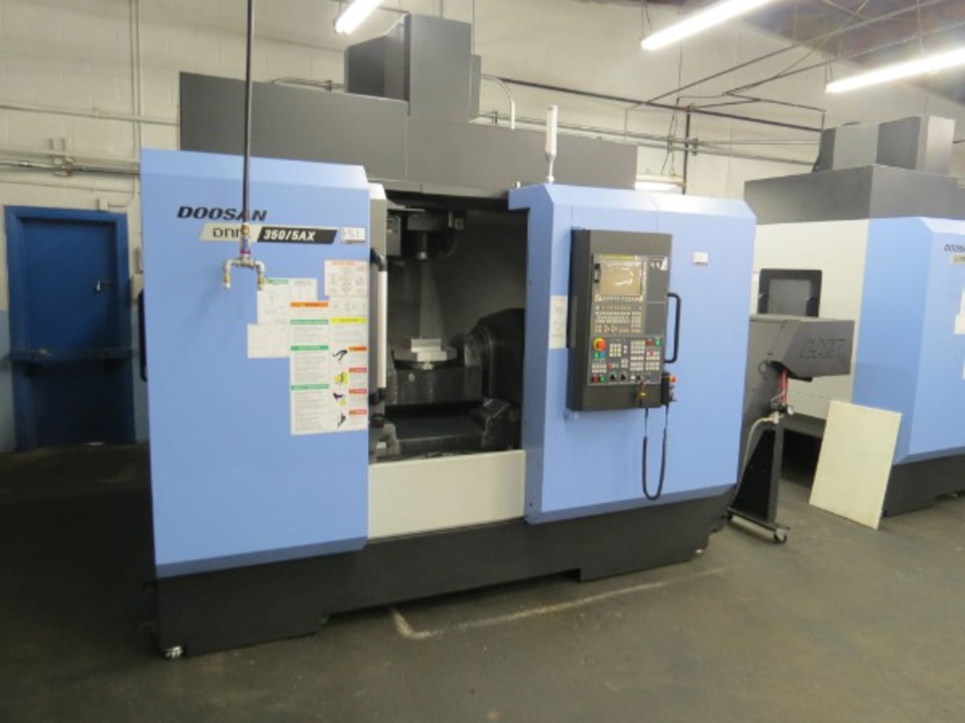 Doosan DNM350/5AX 5-Axis Vertical Machining Center, Fanuc control, w/Trunnion Tilt-table,23.6'' x - Image 4 of 11