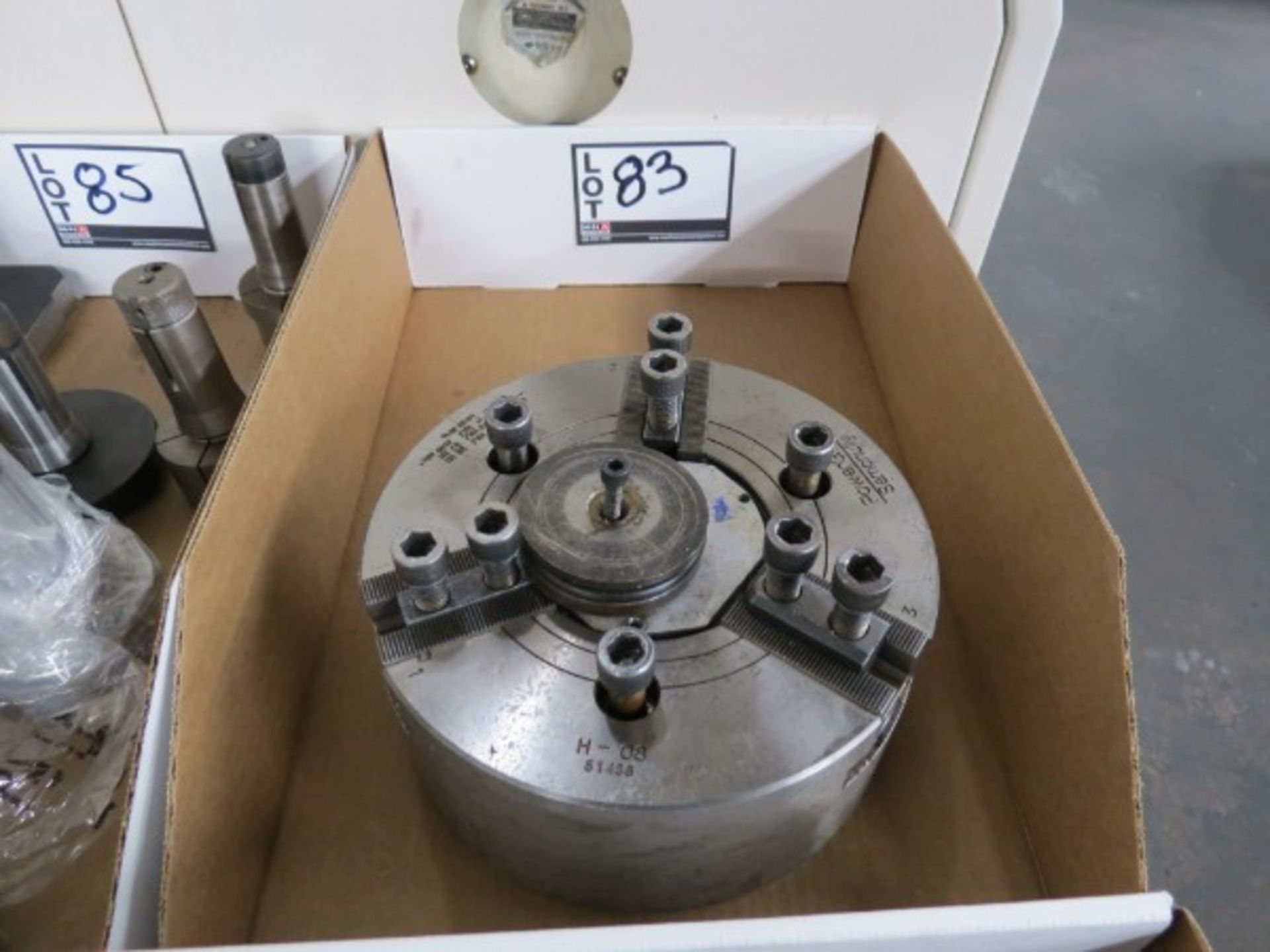 8'' Samchully H-08 3 Jaw Power Chuck - Image 2 of 2