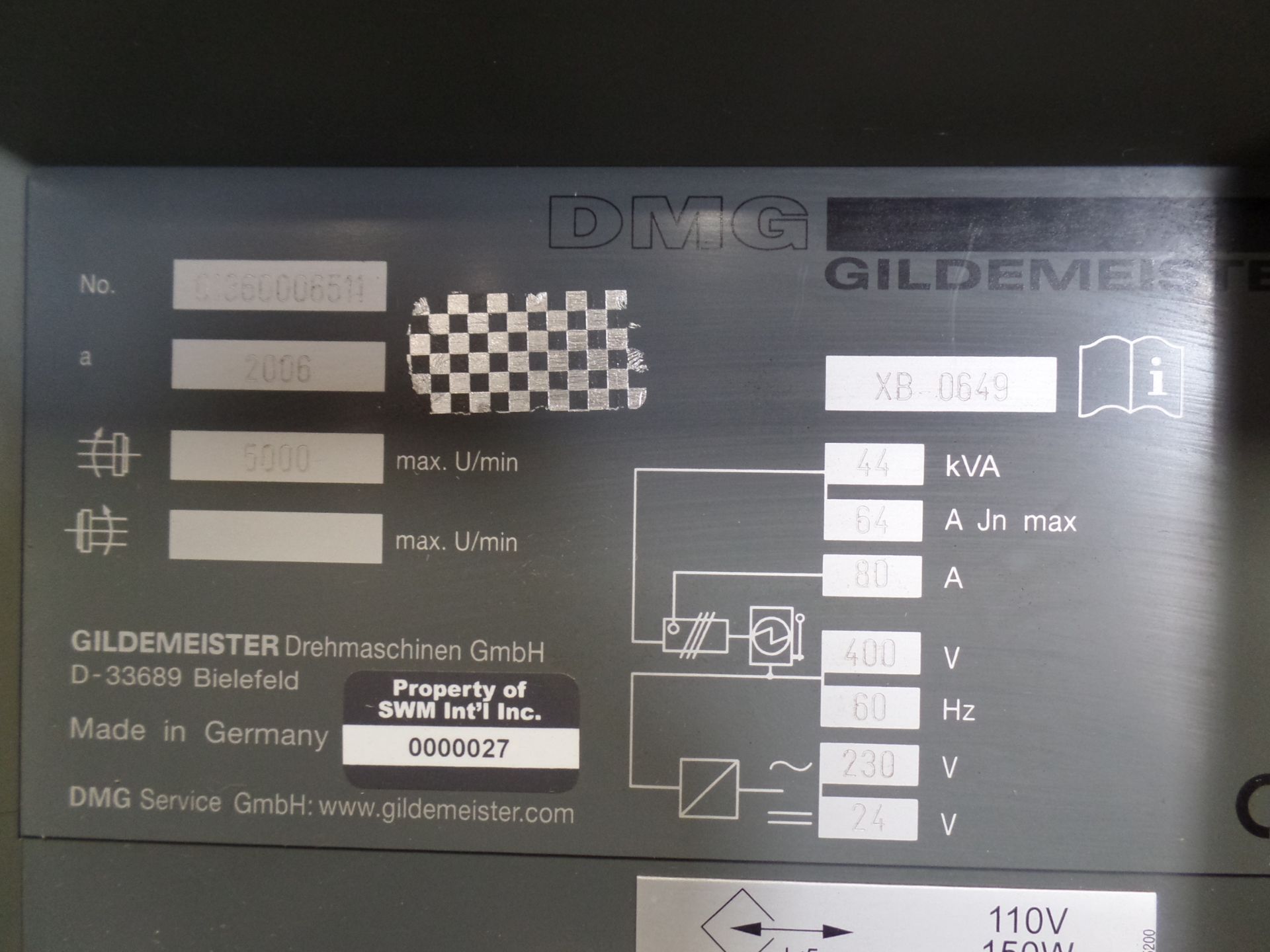 2006 Gildemeister CTX-410 2 Axis CNC Lathe, Fanuc 32i, chip conveyor, 8" chuck SN: 01360006511 - Image 10 of 16