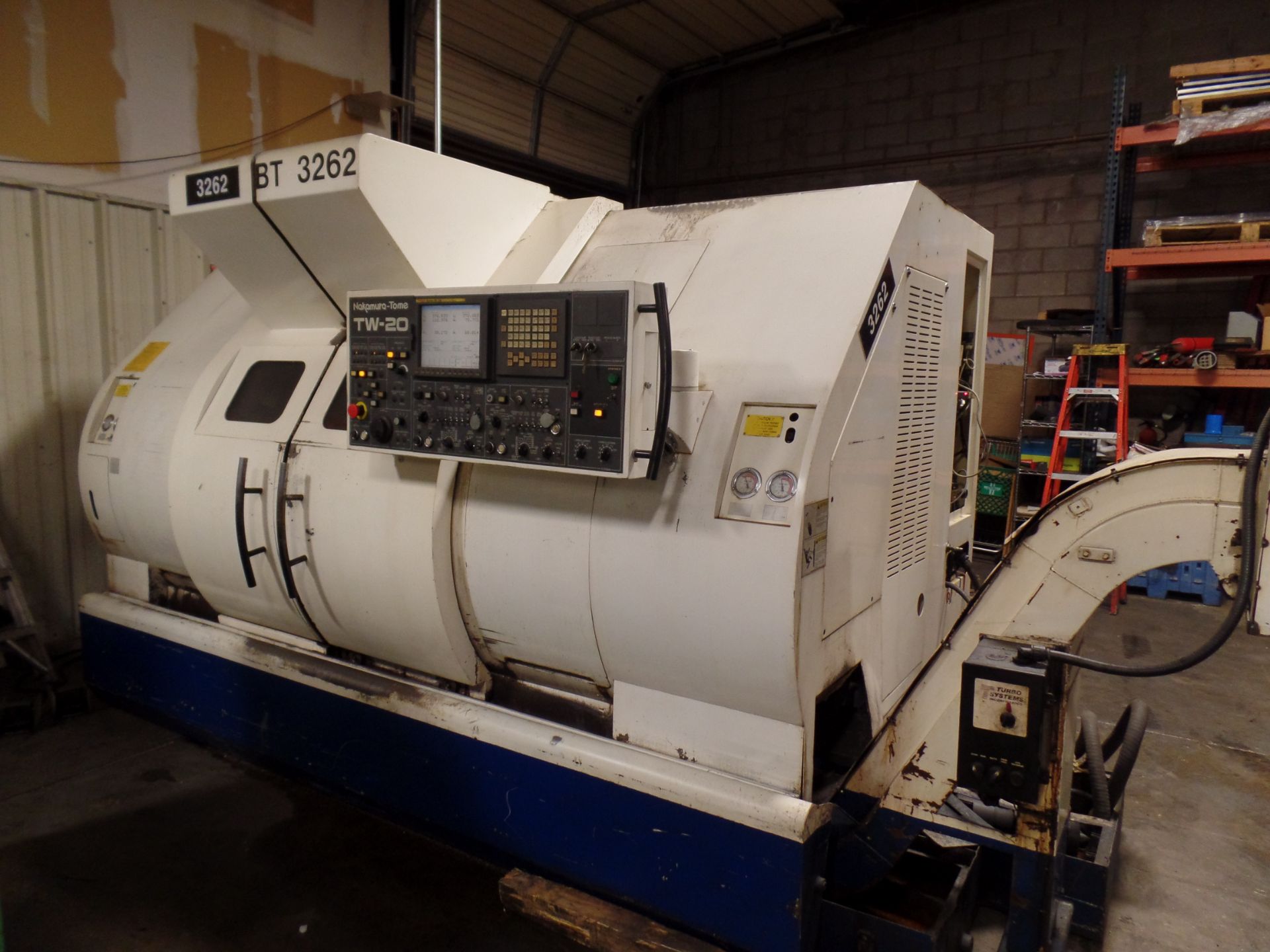 2005 Nakamura TW-20 Twin Spindle Twin Turret Opposed CNC Lathe, Funuc 18iTB CNC control chip, side - Image 3 of 18