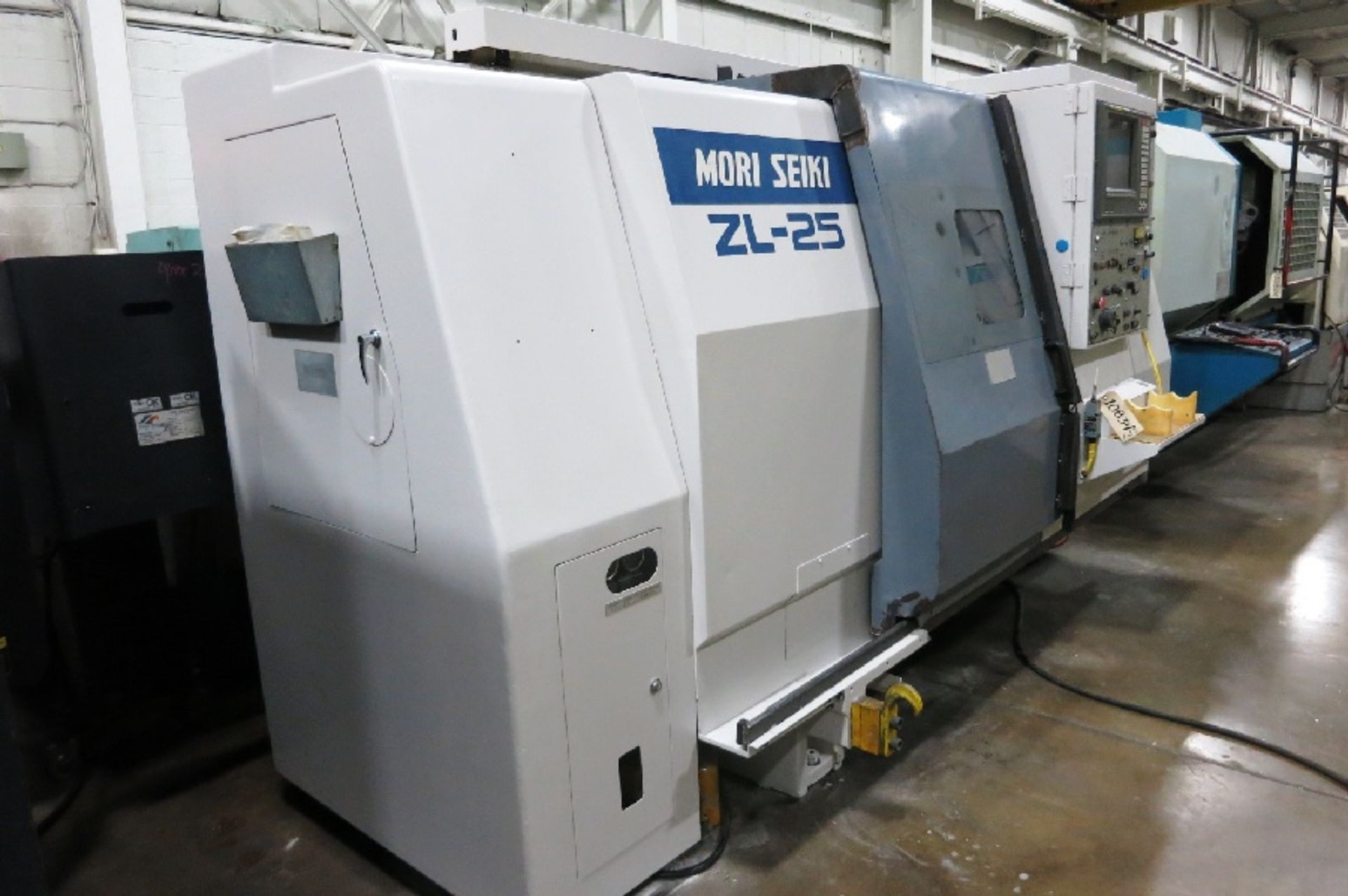 1995 Mori Seiki ZL-25 4 Axis CNC Turning Center, Mori MSD-516 control, 10" chuck, chip conveyor