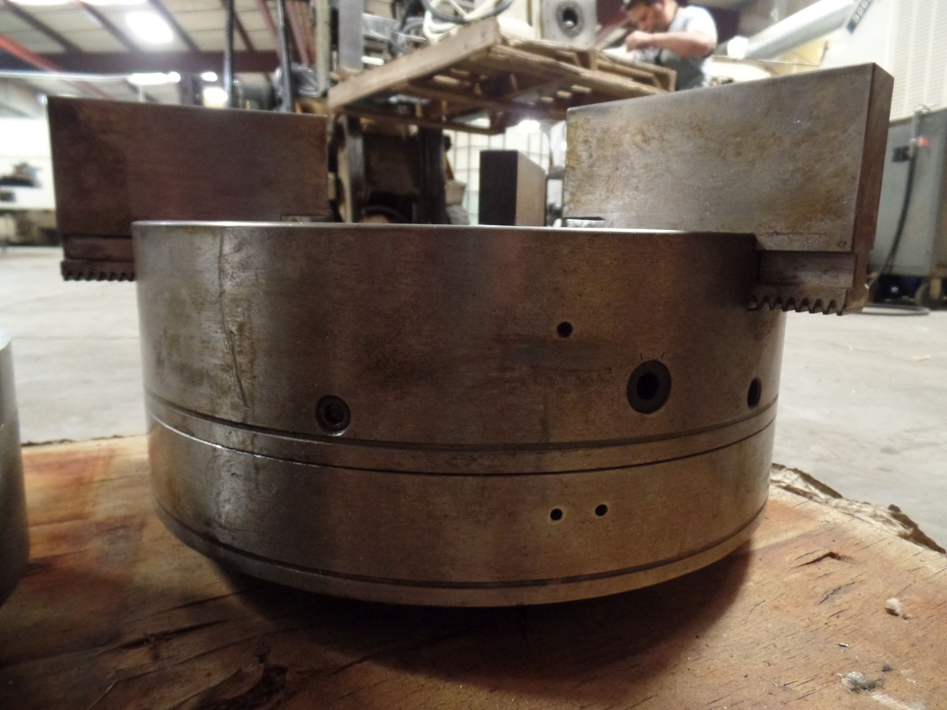 ATS systems NCSE 400-128 quick jaw change power chuck 15-3/4" Hydraulic power chuck, 5" hole thru - Image 3 of 3