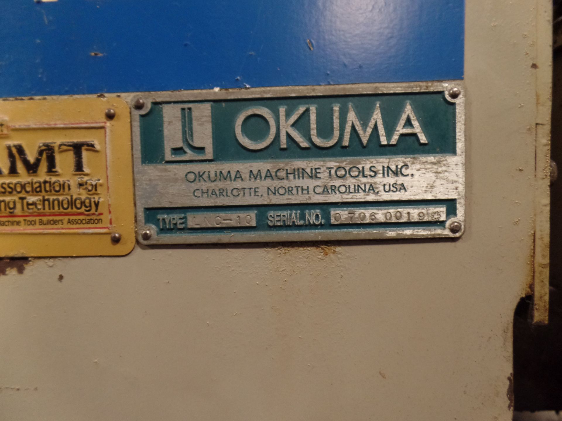 1996 Okuma Cadet L1420 2-axis LNC 10 CNC turning center, 5020 control, chip conveyor, 12" chuck - Image 6 of 6