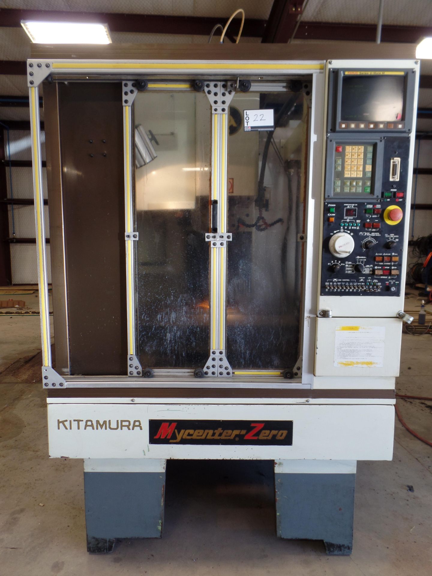 1997Kitamura MyCenter 0 CNC Mill, Fanuc o-Mate control, travels 12" x, 10" y, 12'' z, NST 30 tape