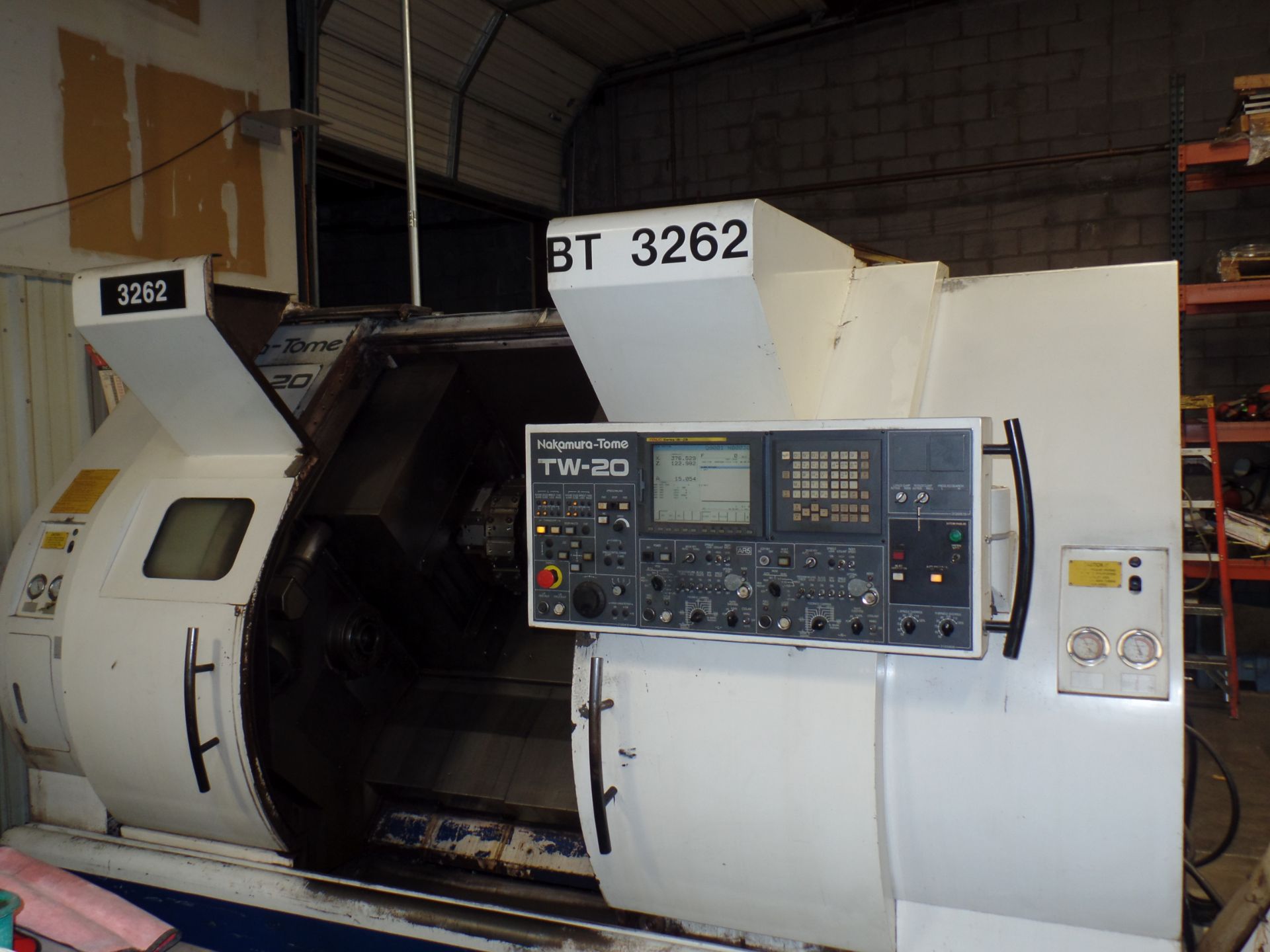 2005 Nakamura TW-20 Twin Spindle Twin Turret Opposed CNC Lathe, Funuc 18iTB CNC control chip, side - Image 10 of 18