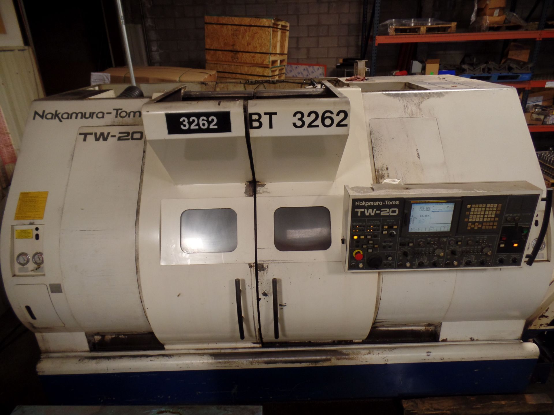 2005 Nakamura TW-20 Twin Spindle Twin Turret Opposed CNC Lathe, Funuc 18iTB CNC control chip, side - Image 5 of 18