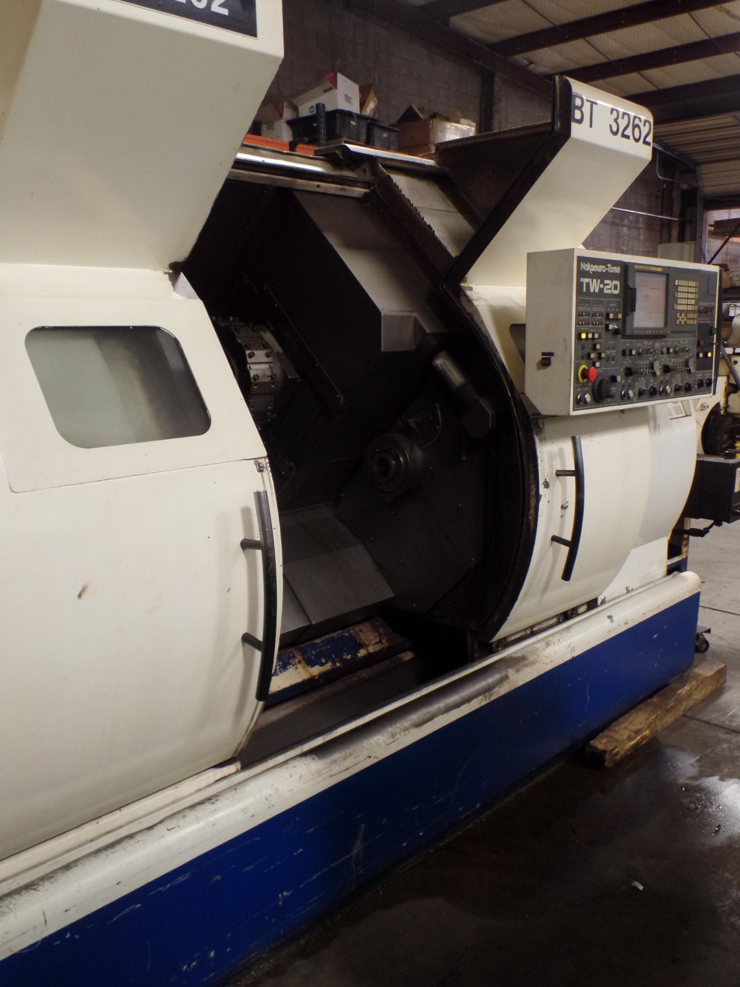 2005 Nakamura TW-20 Twin Spindle Twin Turret Opposed CNC Lathe, Funuc 18iTB CNC control chip, side - Image 11 of 18