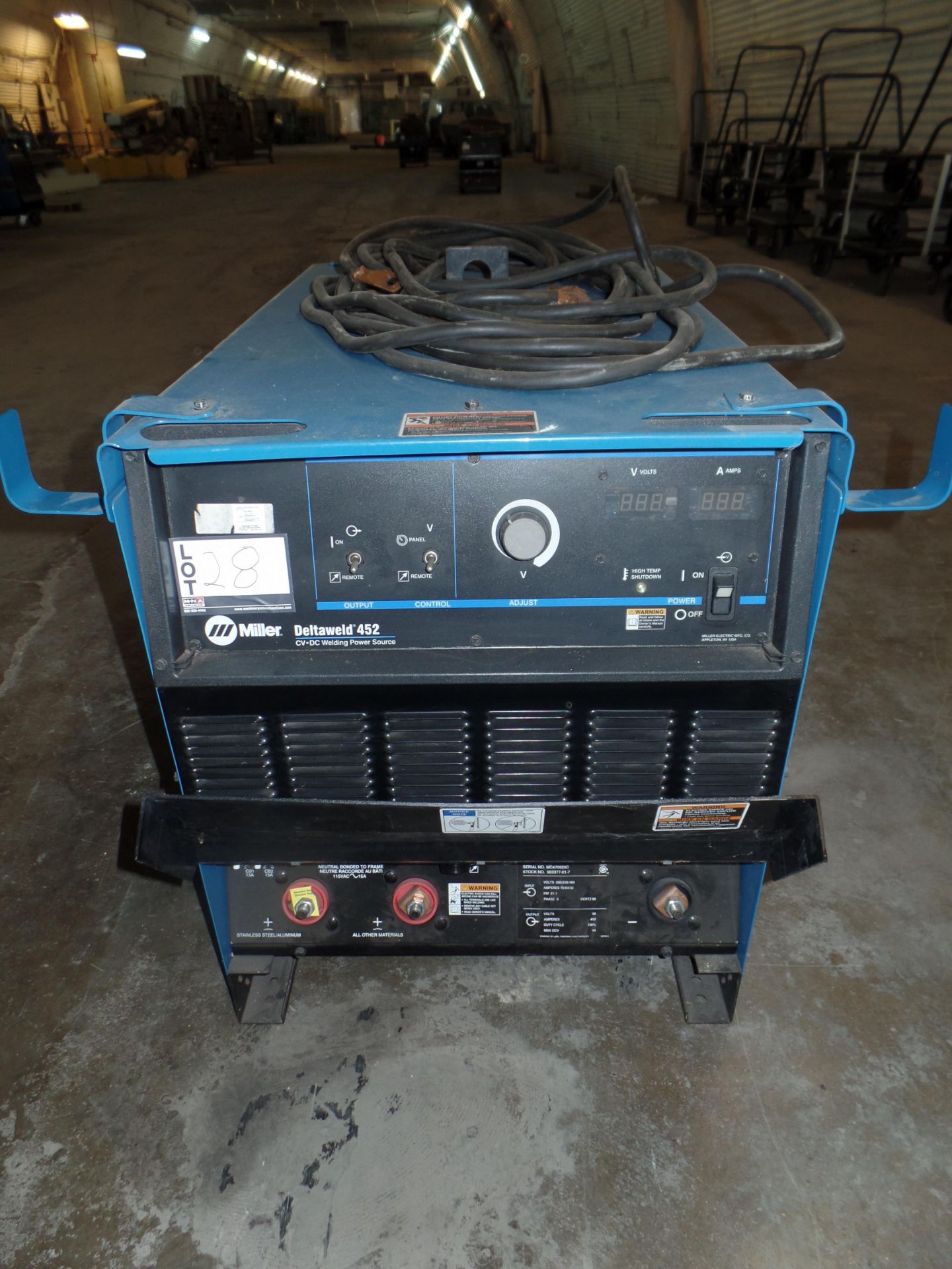 Deltaweld 452 MIG Welder S/N MC470025C (Located in Fort Worth, TX) - Image 2 of 5