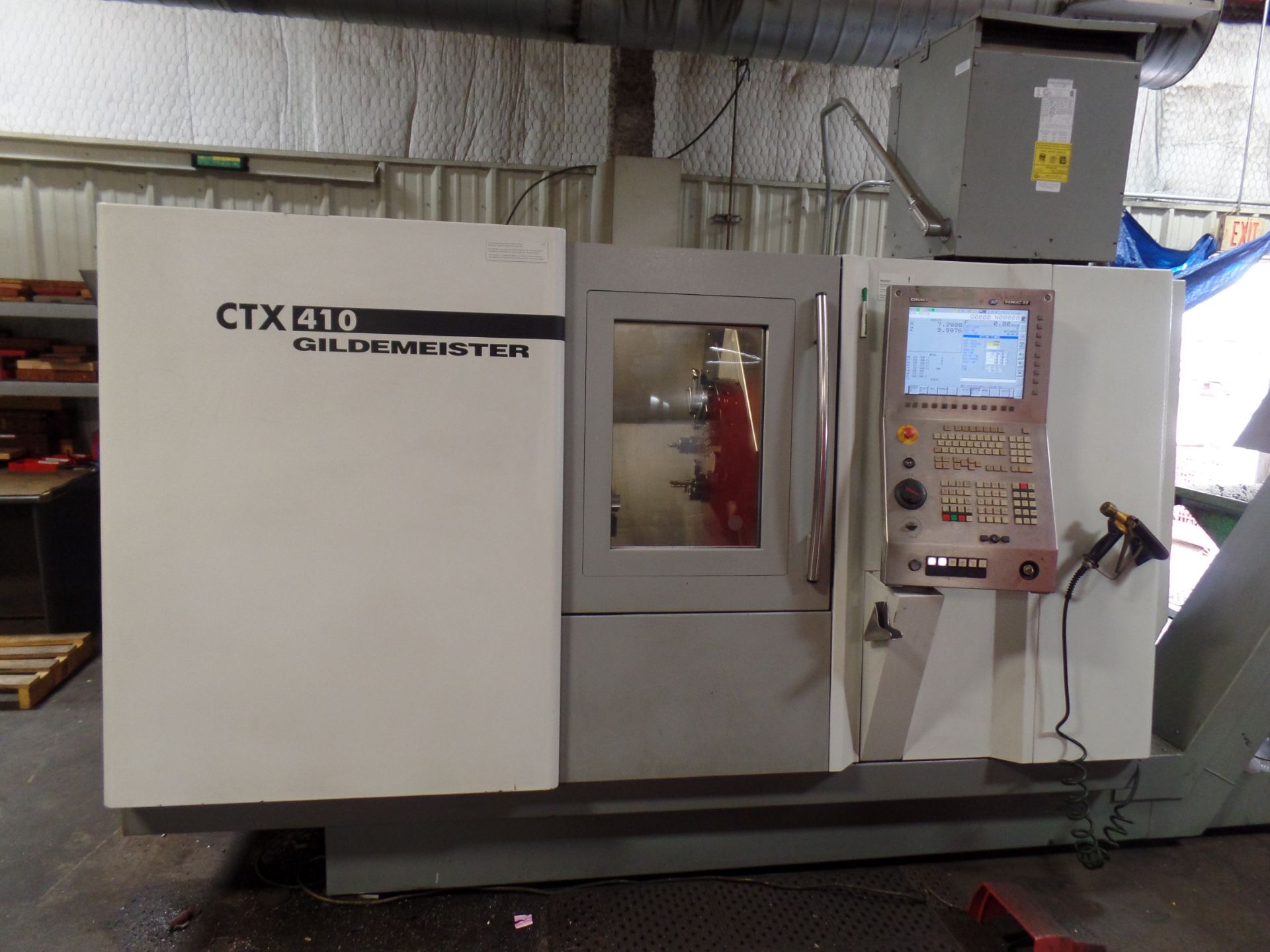 2006 Gildemeister CTX-410 2 Axis CNC Lathe, Fanuc 32i, chip conveyor, 8" chuck SN: 01360006511 - Image 2 of 16