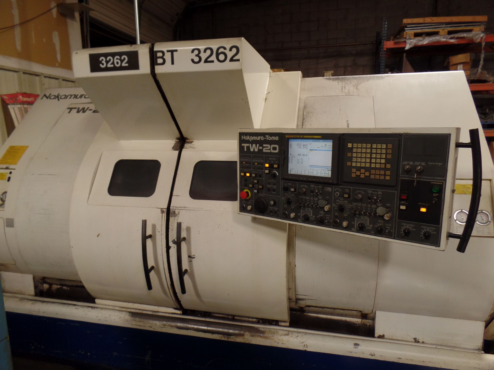 2005 Nakamura TW-20 Twin Spindle Twin Turret Opposed CNC Lathe, Funuc 18iTB CNC control chip, side - Image 6 of 18