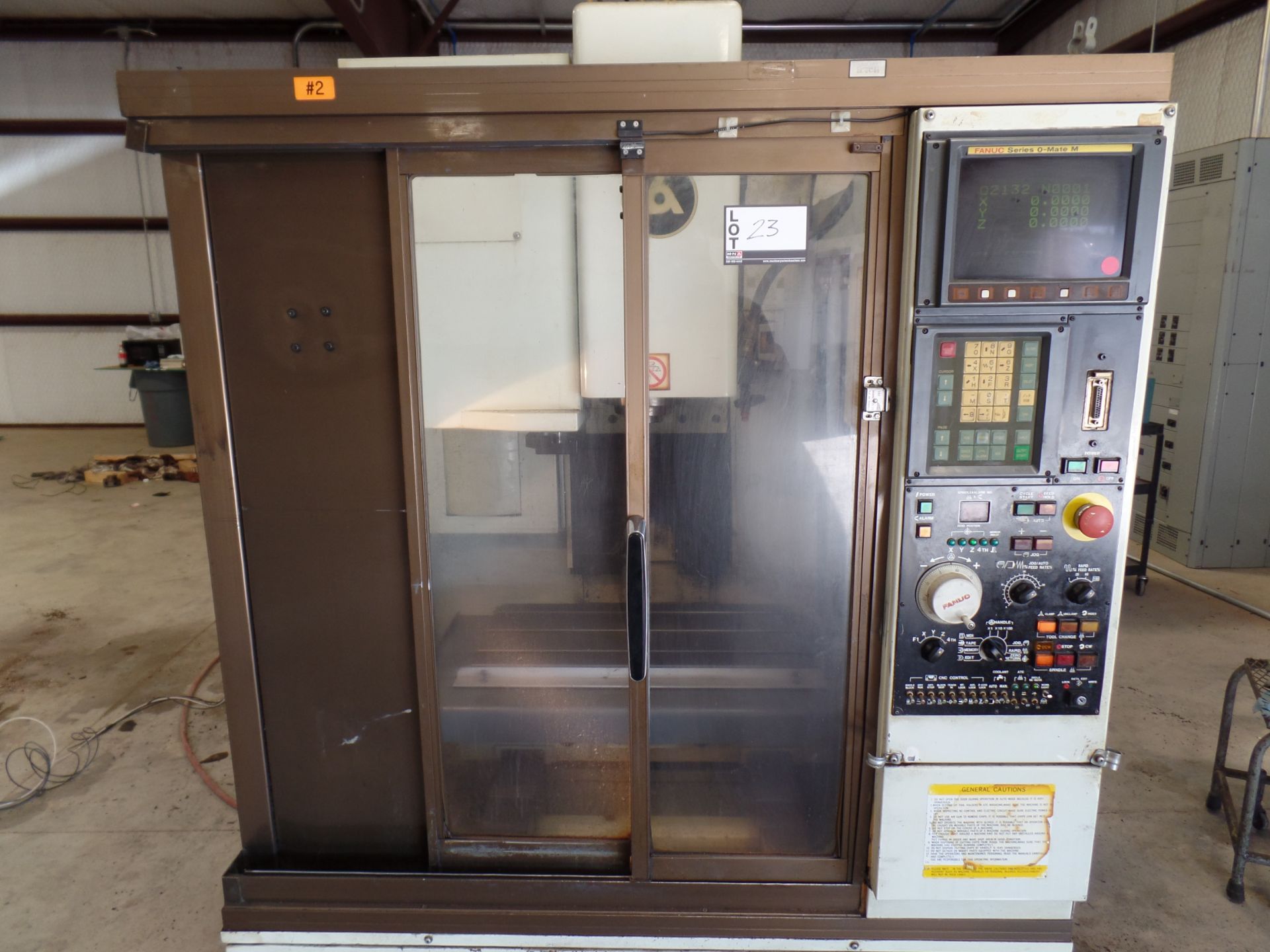 1997 Kitamura MyCenter 0 CNC Mill, Fanuc o-Mate control, travels 12" x, 10" y, 12'' z, NST 30 tape - Image 3 of 6