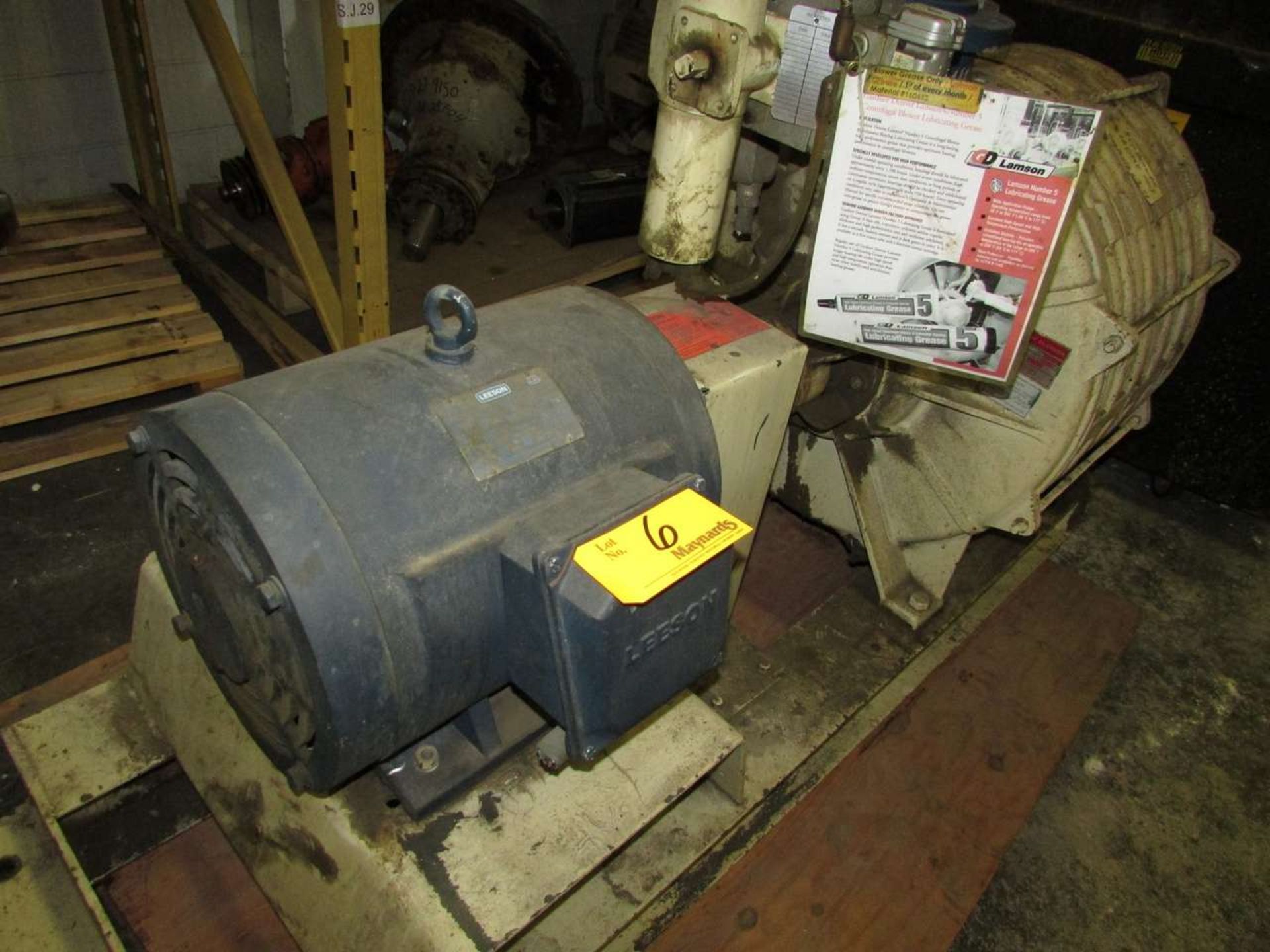 Lamson 516-0-6-AD 30HP Skid Mounted Blower - Image 3 of 3