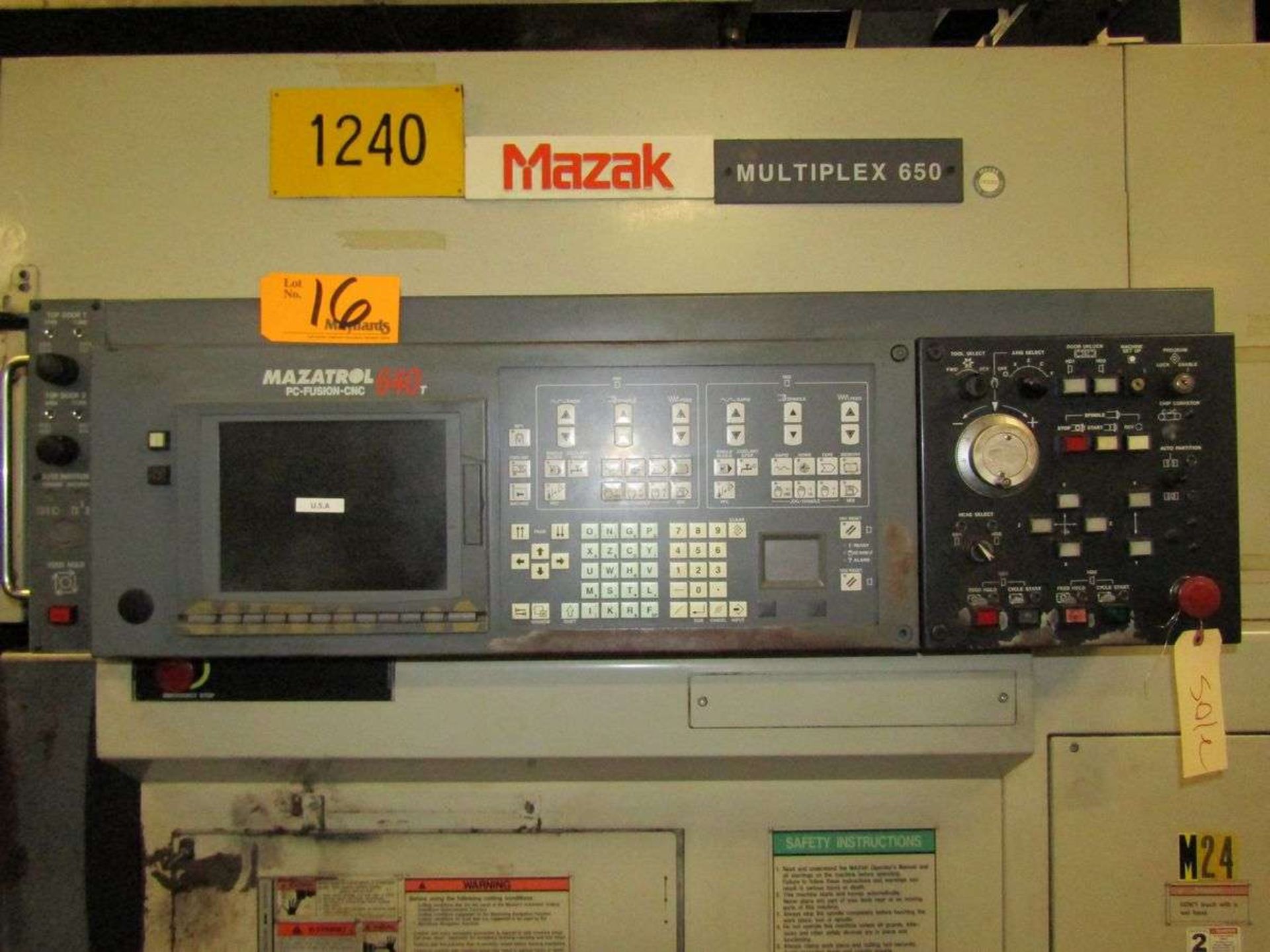 1999 Mazak Multiplex 650 CNC Twin Spindle Turning Center - Image 6 of 8