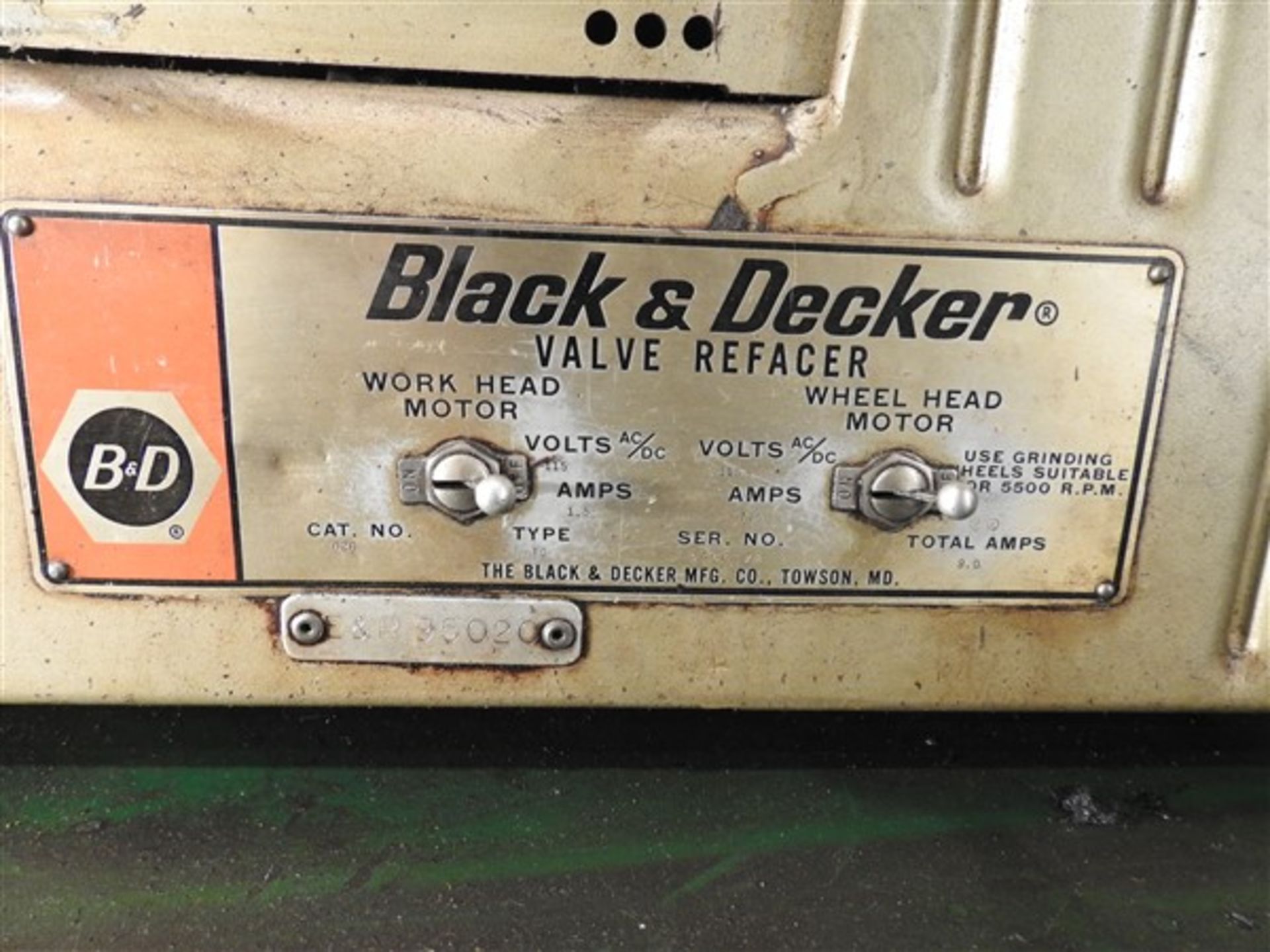 BLACK AND DECKER VALVE REFACER - Image 3 of 5