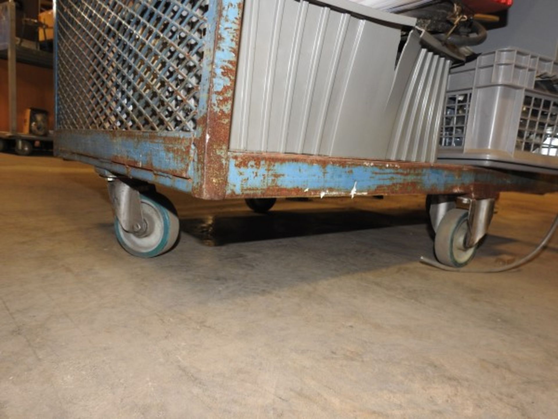 ROLLING CAGE CART AND CONTENTS - Image 2 of 8
