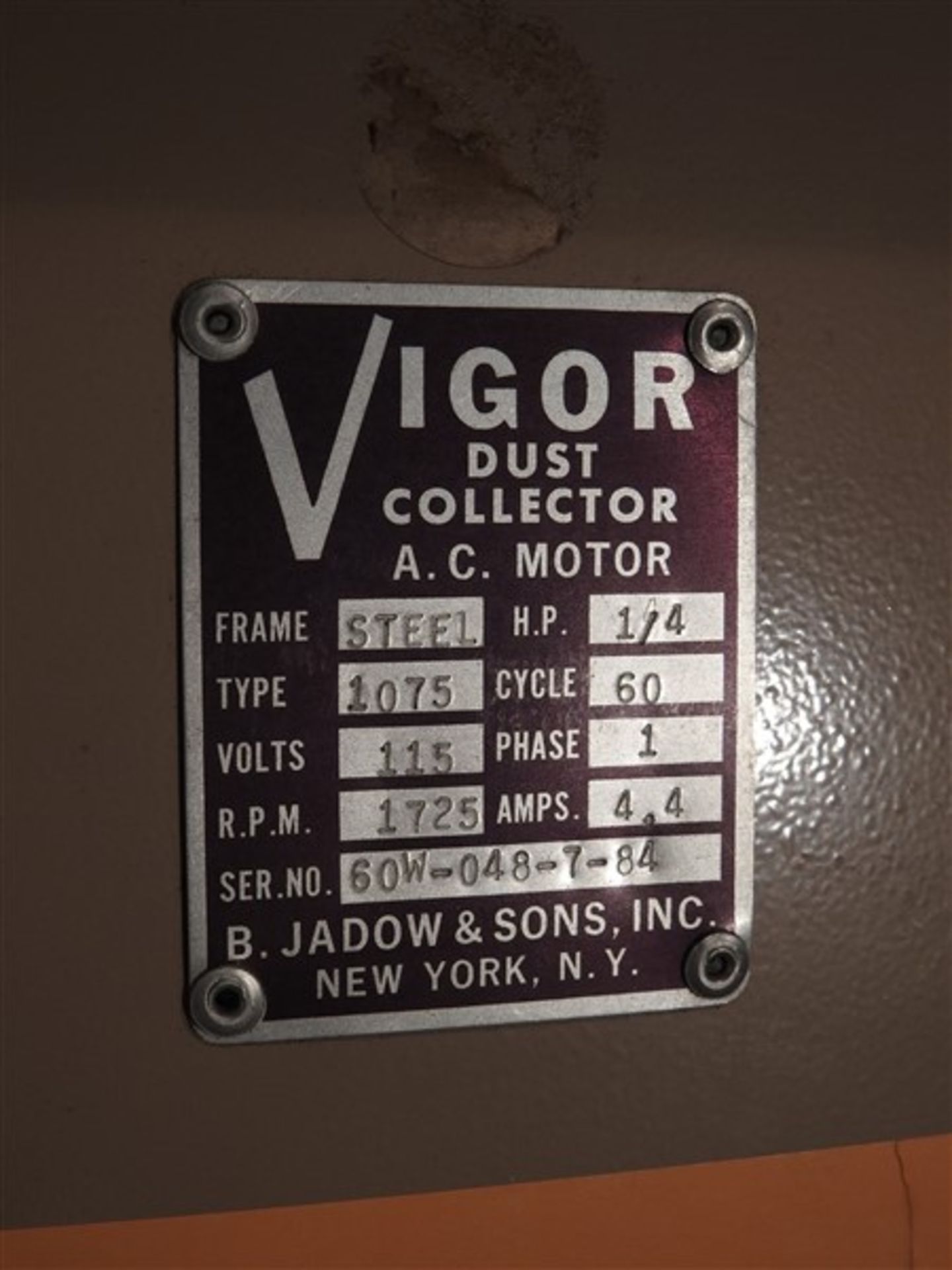 VIGOR GRINDER/THREADER DUST TABLE - Image 6 of 6