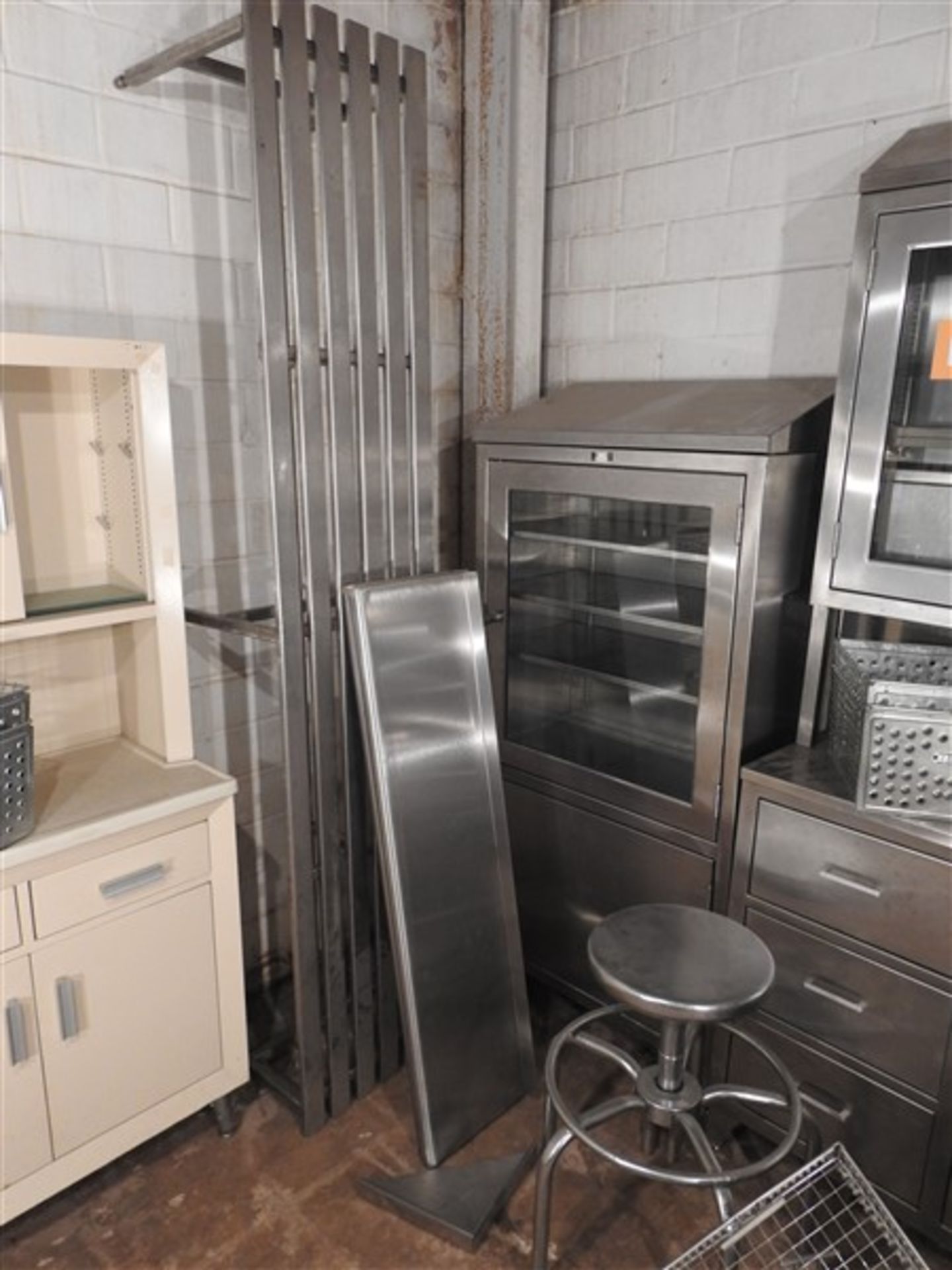 LARGE LOT OF STAINLESS CABINETS AND MISC - Image 2 of 8