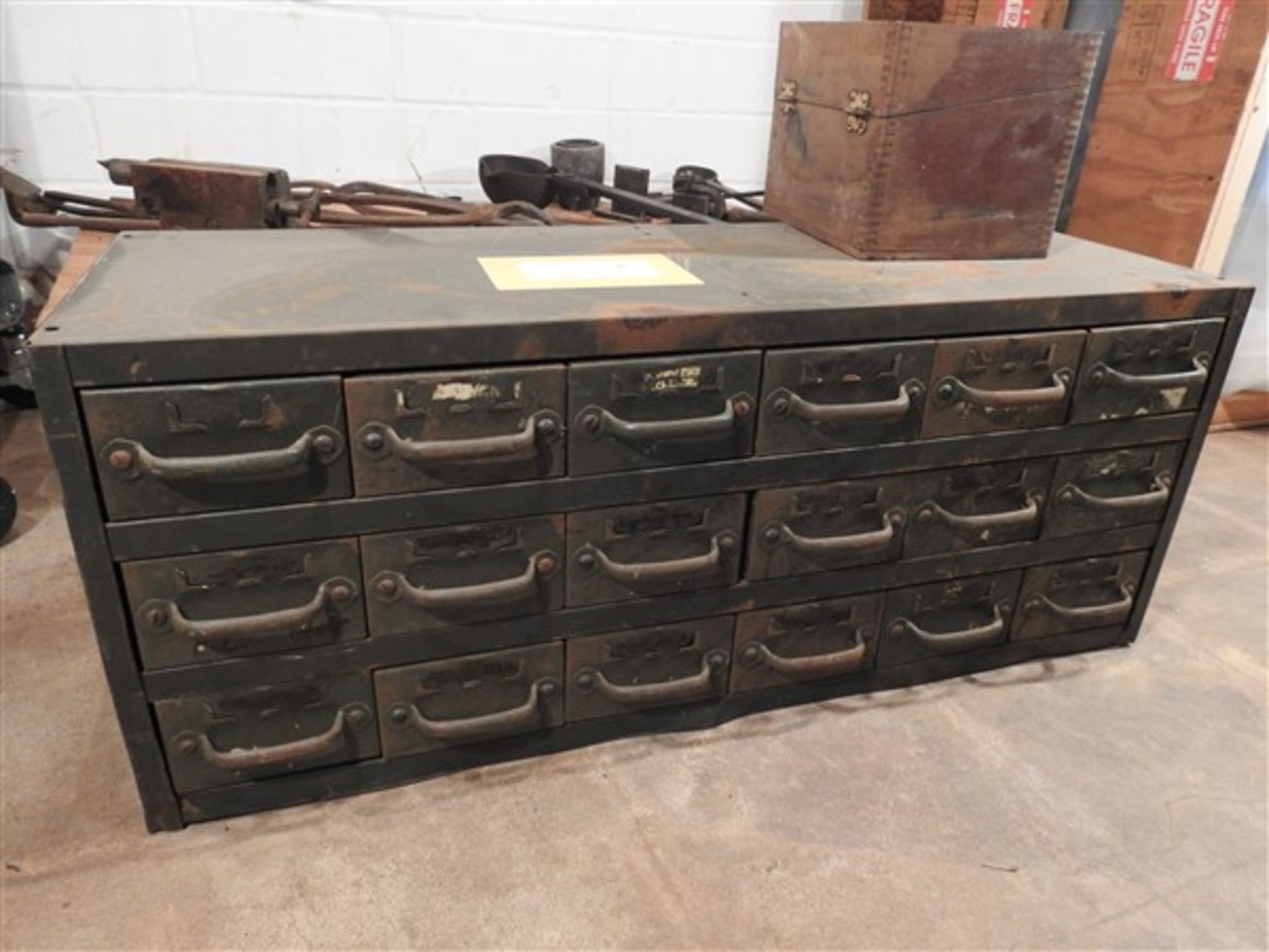 IRON WORKING TOOLS AND CABINET - Image 2 of 7