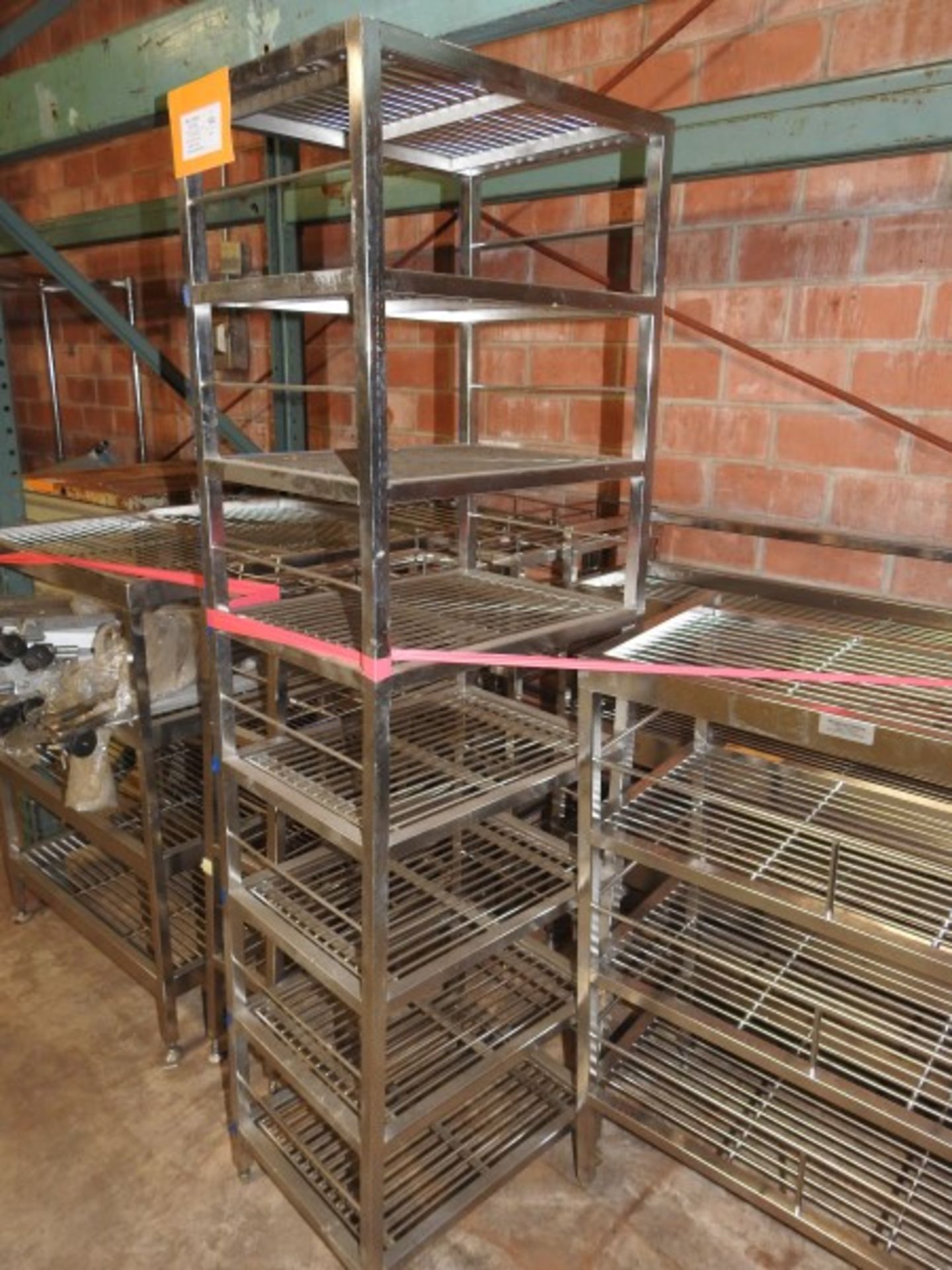 8PC STAINLESS HEAVY DUTY SHELVING - Image 4 of 6