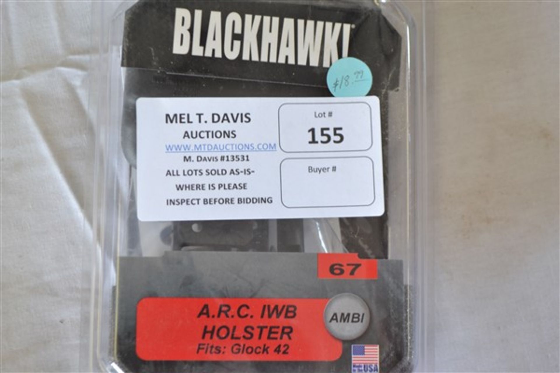 Hard Plastic Blackhawk Holster
