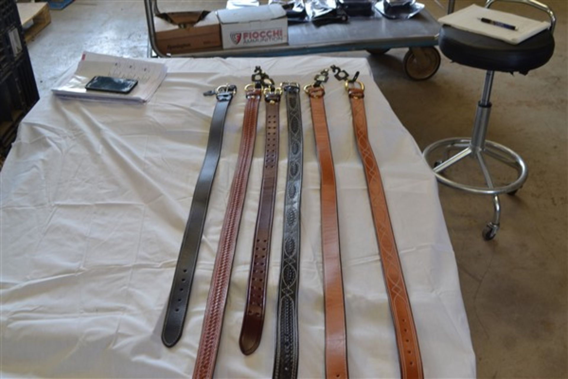 (6) Asst. Leather Belts - Image 2 of 2