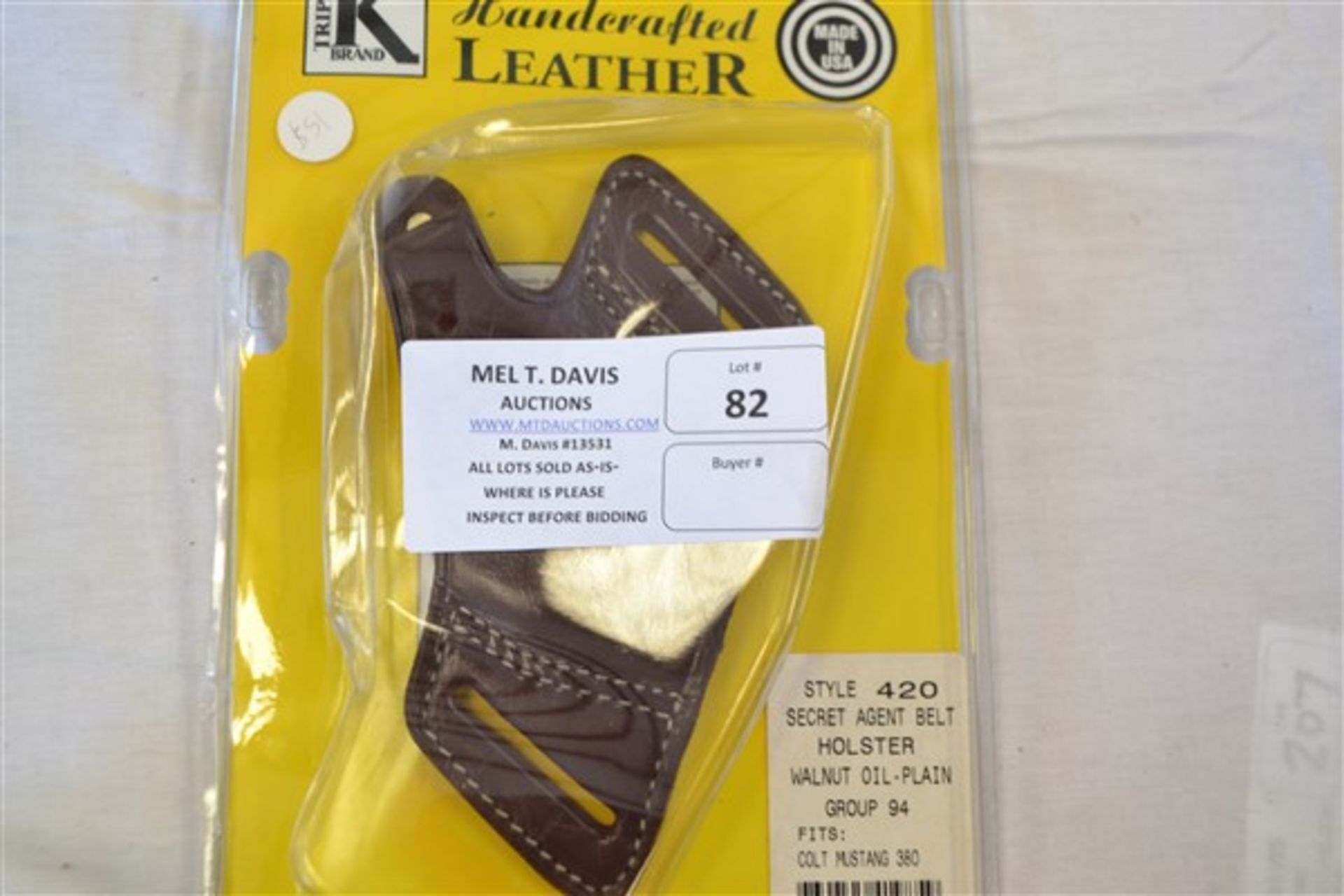 Triple K Leather Belt Holster