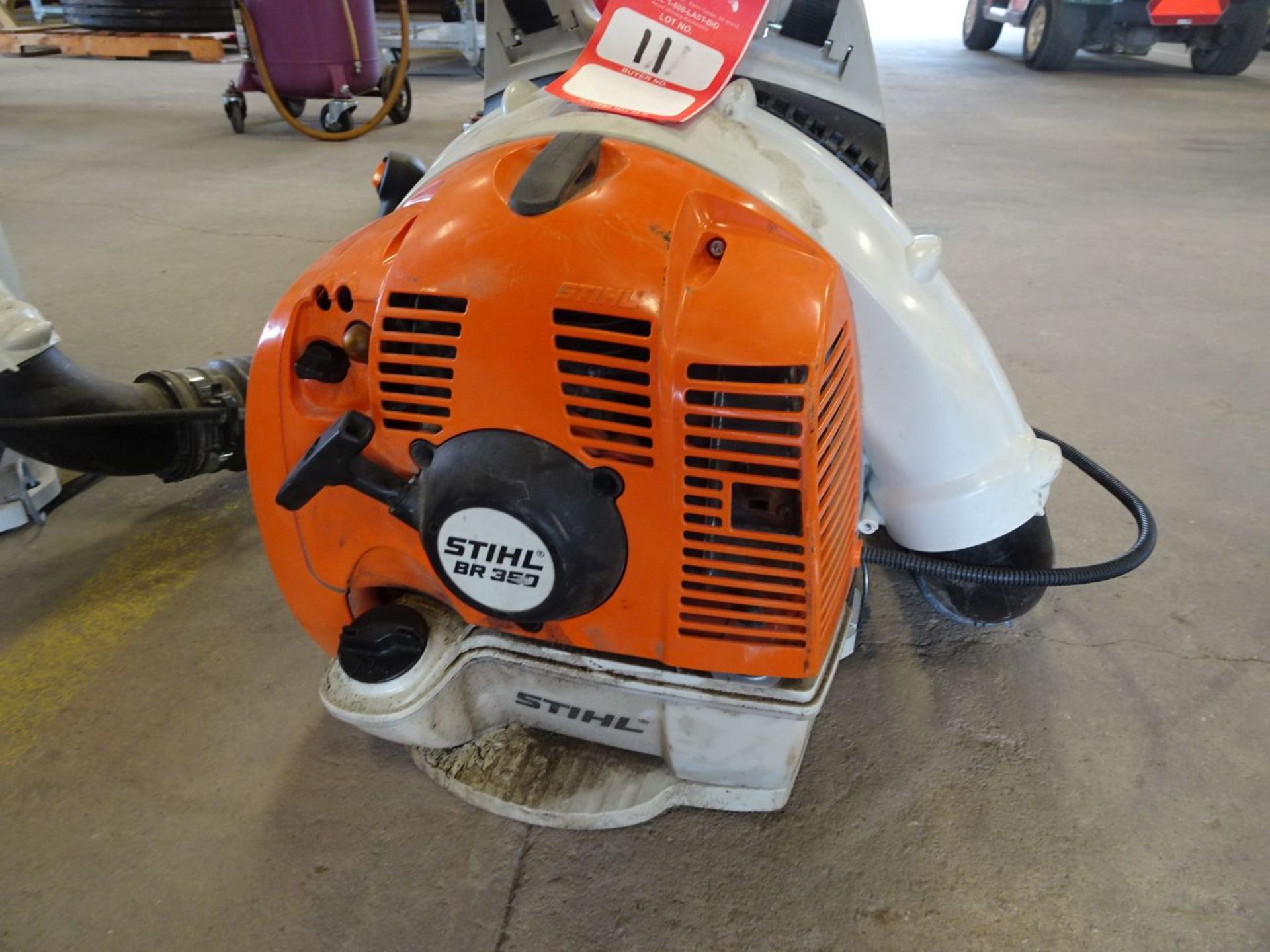 STIHL BR350 GAS POWERED BACKPACK BLOWER (LOCATION: SHOP) - Image 2 of 10
