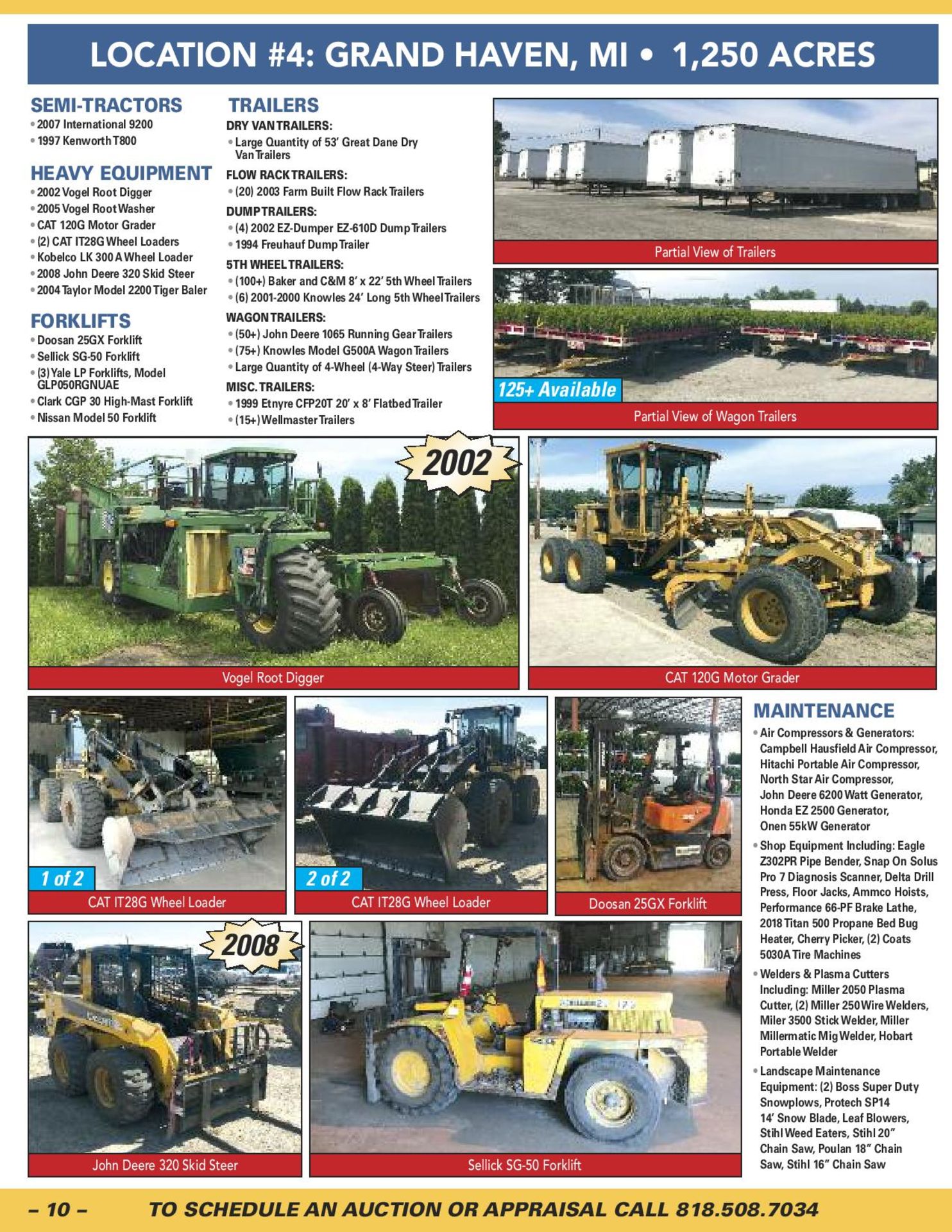GARDENS ALIVE FARMS – EQUIPMENT AUCTION INCLUDES LARGE QUANTITY OF TRUCKS, TRACTORS & TRAILERS, JOHN - Image 10 of 12