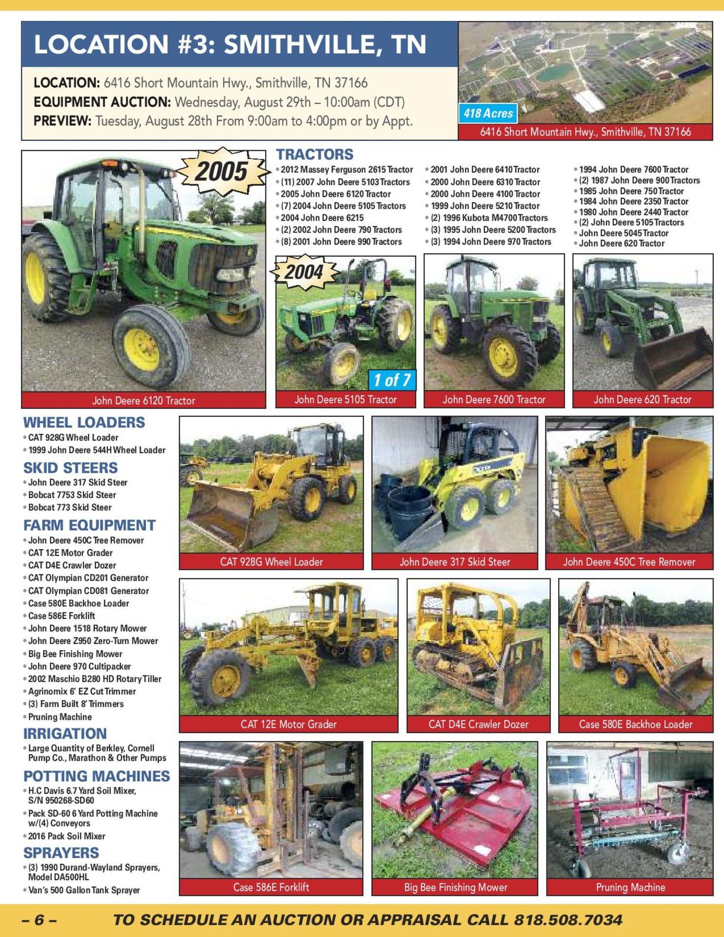 GARDENS ALIVE FARMS – EQUIPMENT AUCTION INCLUDES LARGE QUANTITY OF TRUCKS, TRACTORS & TRAILERS, JOHN - Image 6 of 12