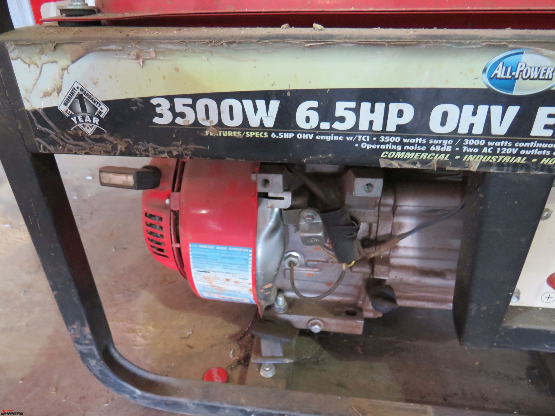 ALL POWER 3500 WATT GENERATOR - Image 5 of 5