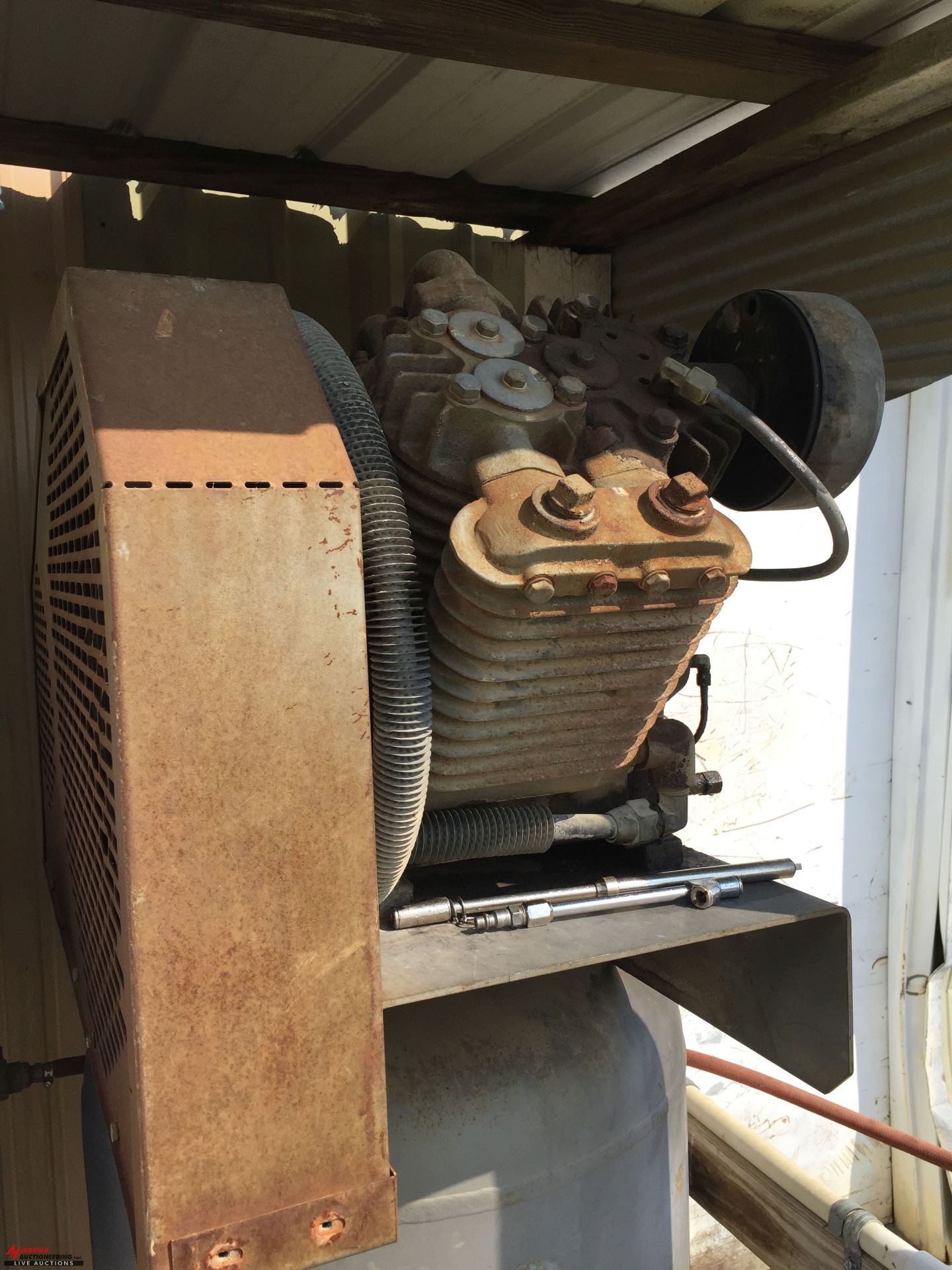 NAPA 2-STAGE AIR COMPRESSOR, BUYER RESPONSIBLE FOR REMOVAL - Image 5 of 6