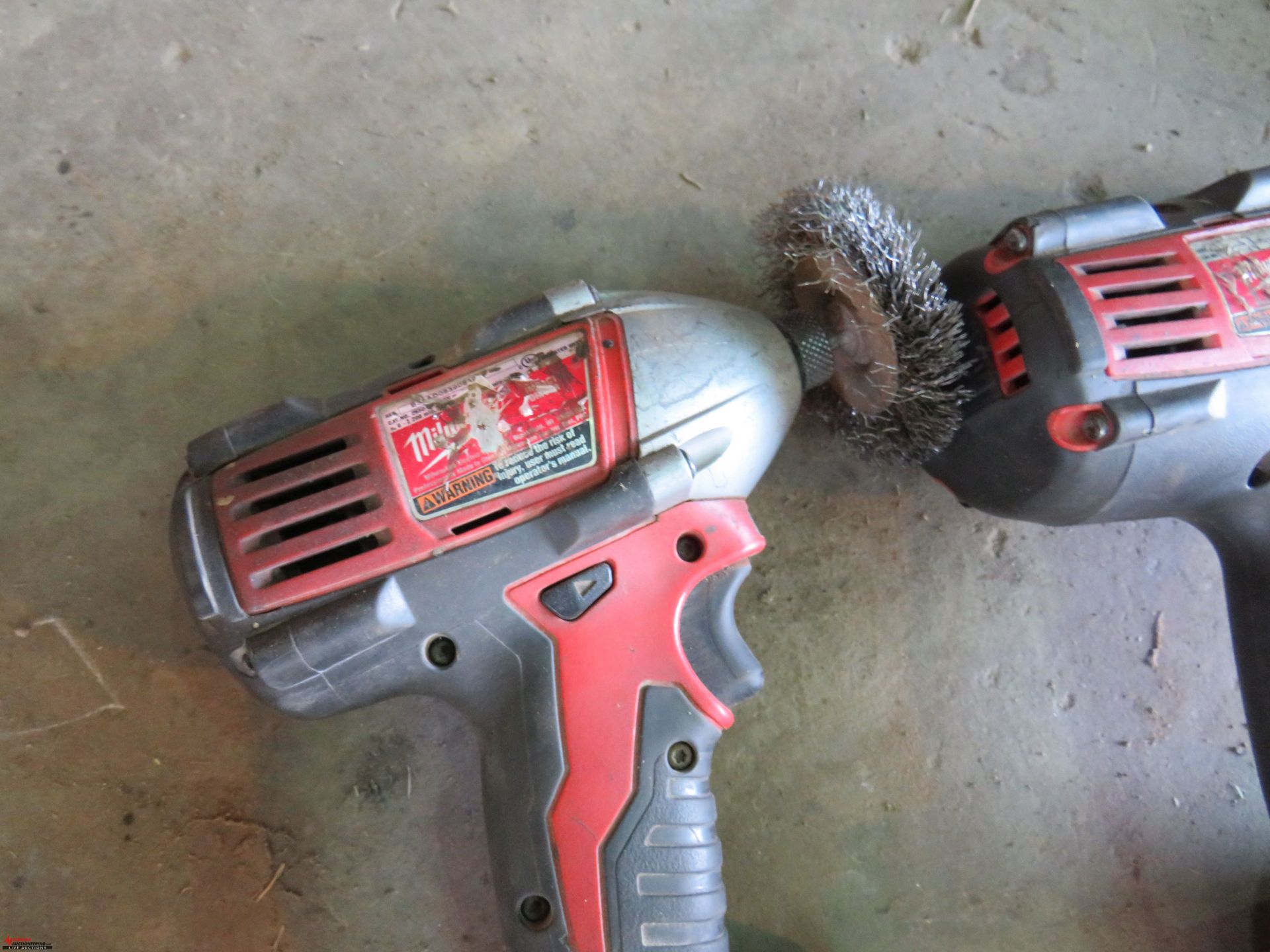 MILWAUKEE CORDLESS DRILLS (2), 18v, WITH CHARGER - Image 2 of 4