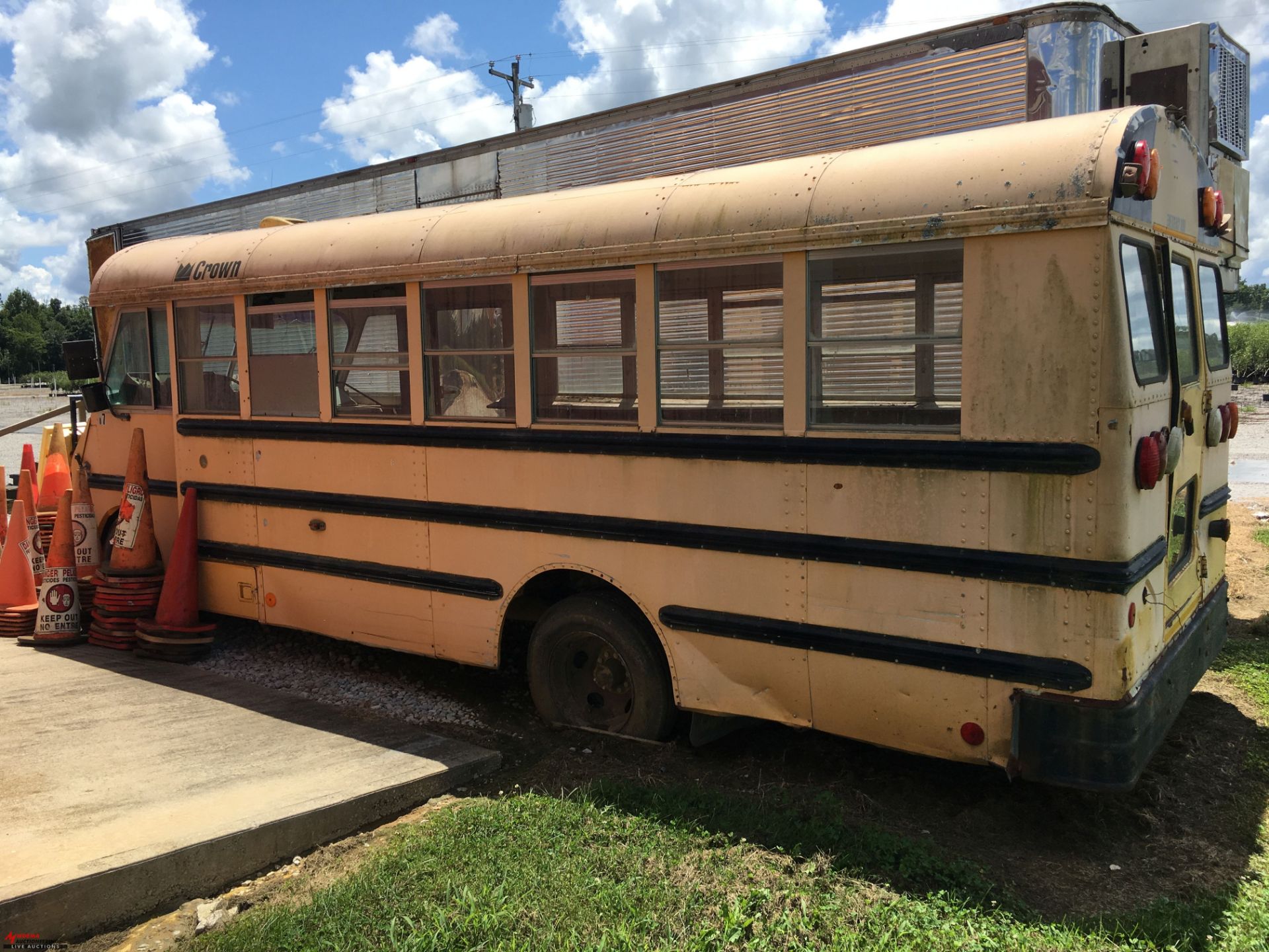 1993 CROWN MINI SCHOOL BUS, 350, AUTOMATIC, BEEN SITTING FOR A LONG TIME, DINGS/SCRATCHES/DENTS/ - Image 2 of 11